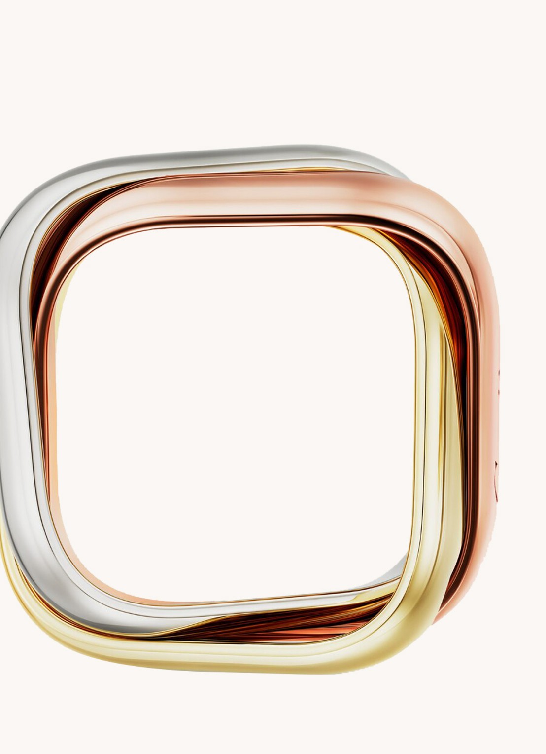 Cartier Trinity de Cartier ring van 18 karaat rosé-, geel-, en witgoud CRB4239900 - detail 7 goud