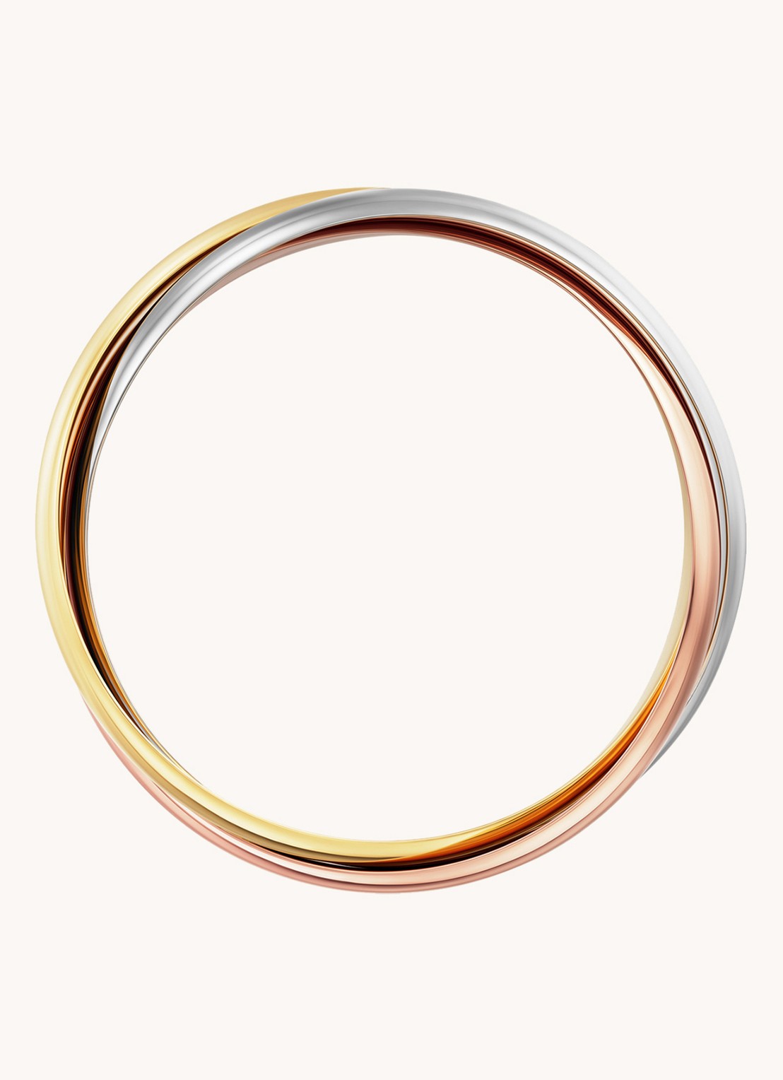 Cartier Trinity de Cartier XL bangle van 18 karaat rosé-, geel-, en witgoud CRB6077918 - detail 5 multicolor
