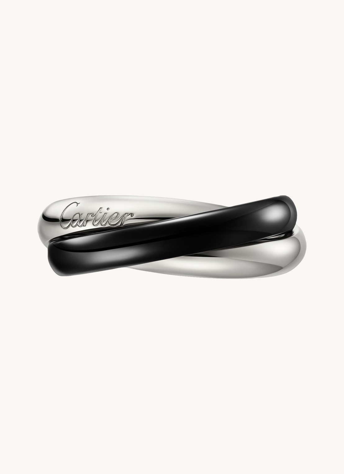 Cartier Trinity ring medium van 18 karaat witgoud CRB4234100  - detail 3 witgoud