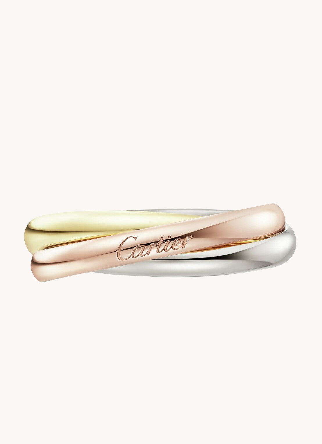 Cartier Trinity ring small van 18 karaat rosé-, wit-, en geelgoud    - detail 7 multicolor