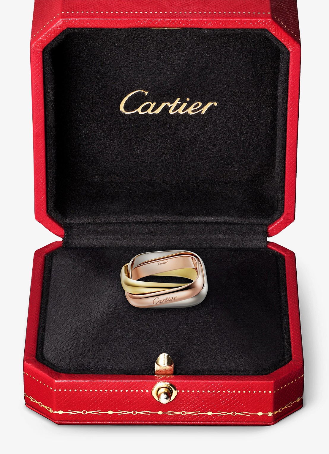 Cartier Trinity ring van 18 karaat rosé-, wit-, en geelgoud CRB42406 - detail 4 multicolor