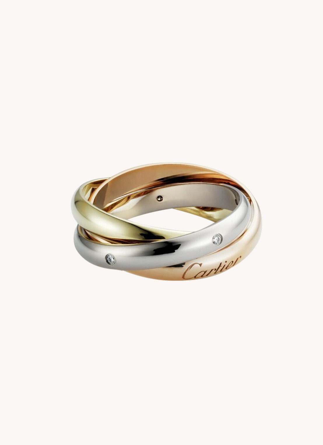 Cartier Trinity ring - detail 3 aluminium