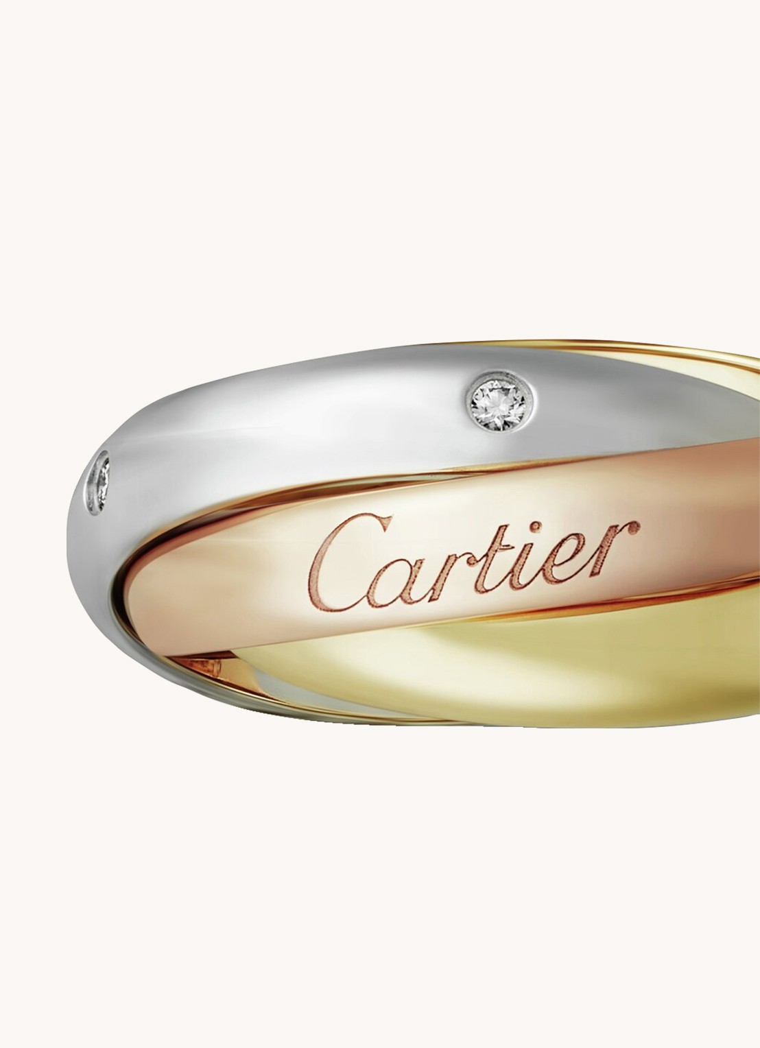 Cartier Trinity ring - detail 5 aluminium