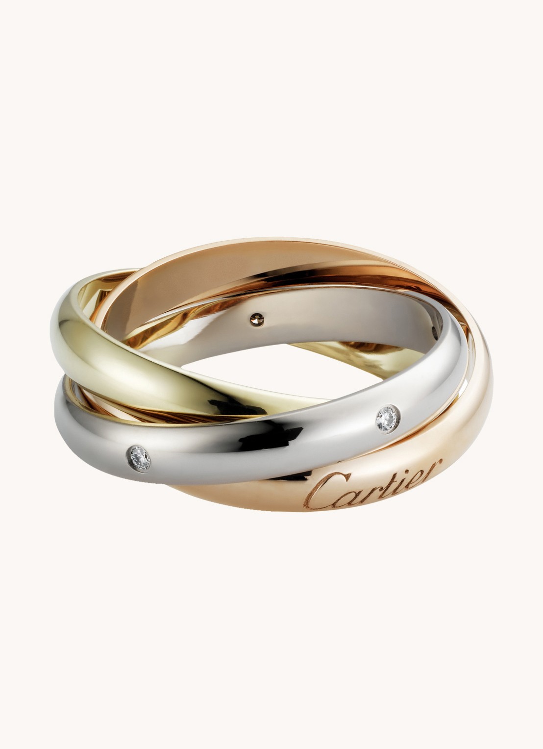 Cartier Trinity ring - voorkant aluminium