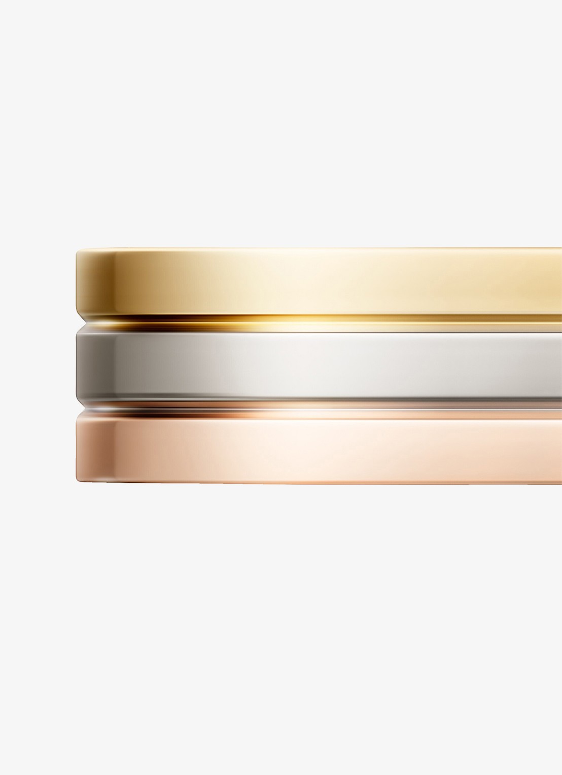 Cartier Vendome Louis Cartier trouwring, van 18 karaat rosé-, wit-, en geelgoud CRB4052100 - detail 3 goud