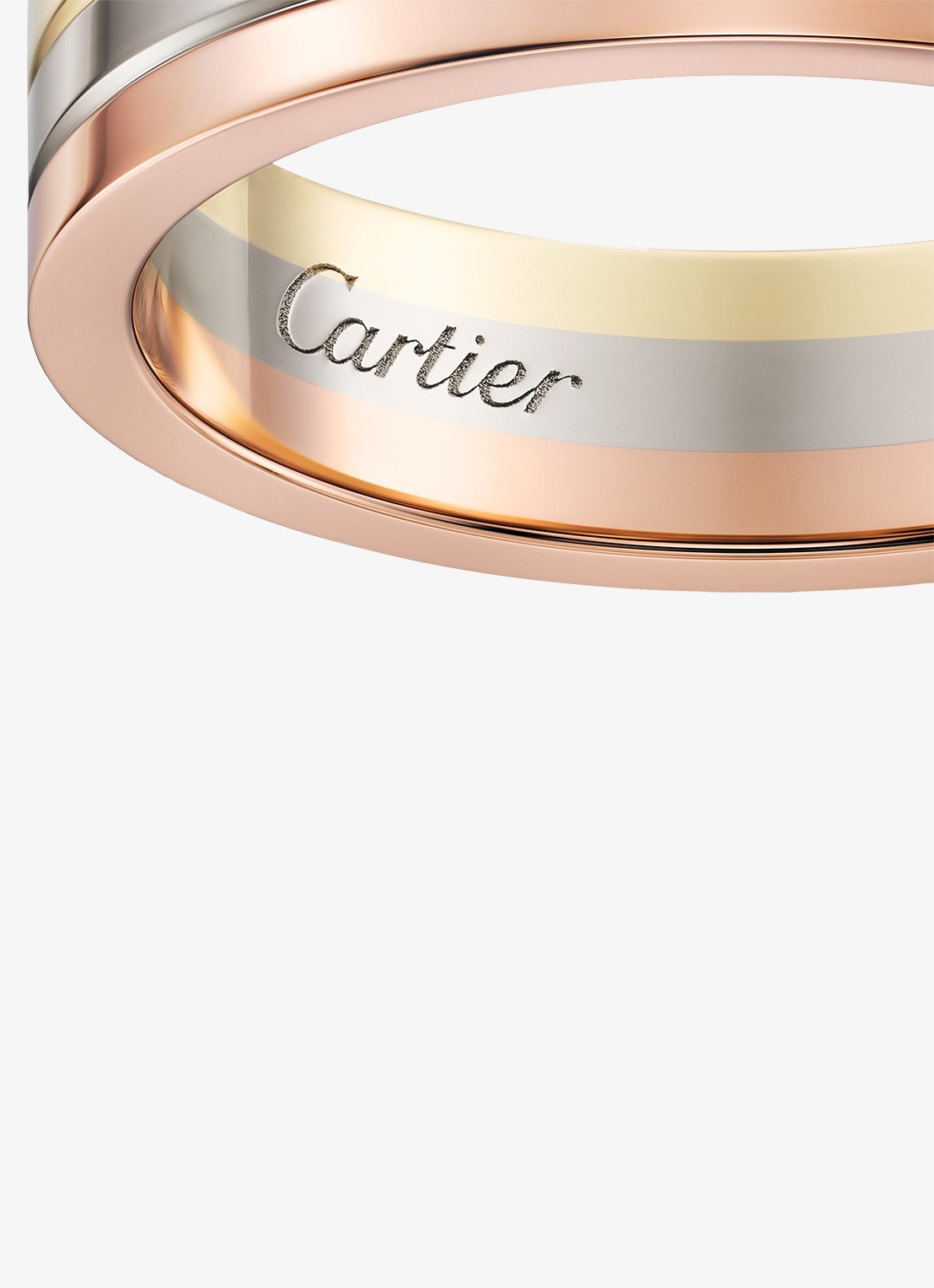 Cartier Vendome Louis Cartier trouwring, van 18 karaat rosé-, wit-, en geelgoud CRB4052100 - detail 4 goud