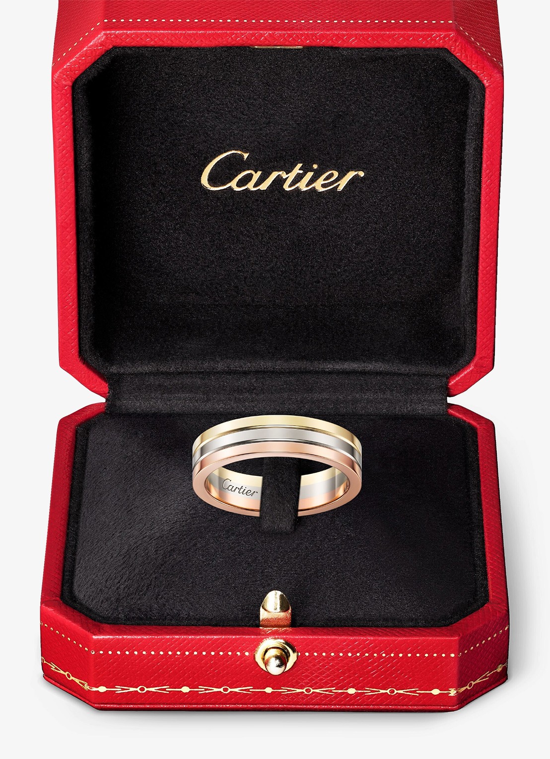 Cartier Vendome Louis Cartier trouwring, van 18 karaat rosé-, wit-, en geelgoud CRB4052100 - detail 7 goud
