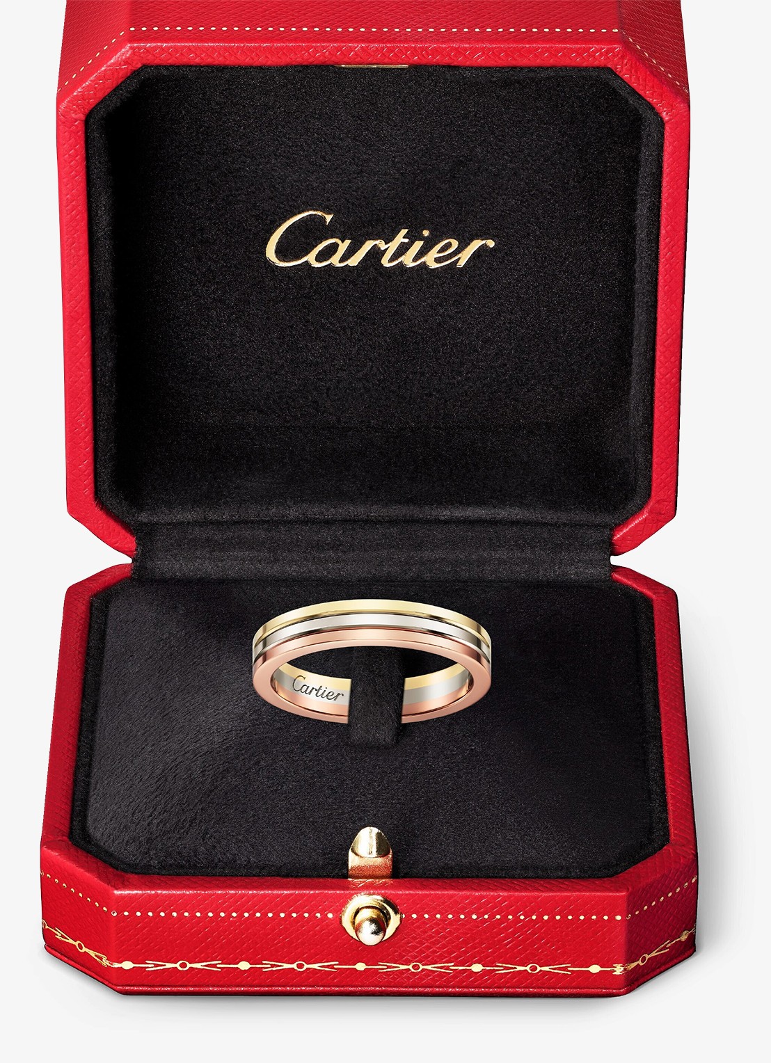 Cartier Vendome Louis Cartier trouwring, van 18 karaat rosé-, wit-, en geelgoud CRB4052200 - detail 5 goud