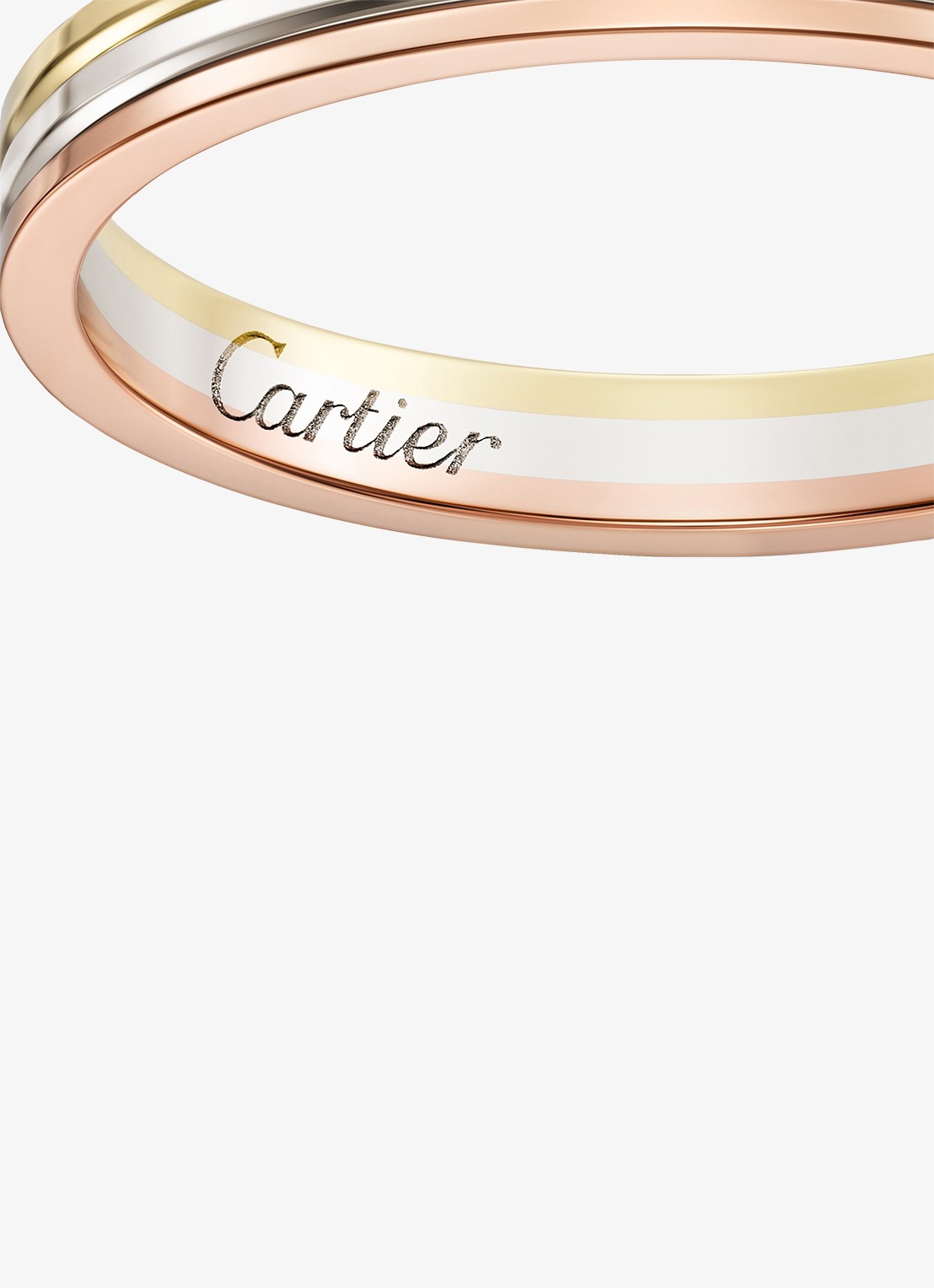 Cartier Vendome Louis Cartier trouwring, van 18 karaat rosé-, wit-, en geelgoud CRB4209900 - detail 2 goud
