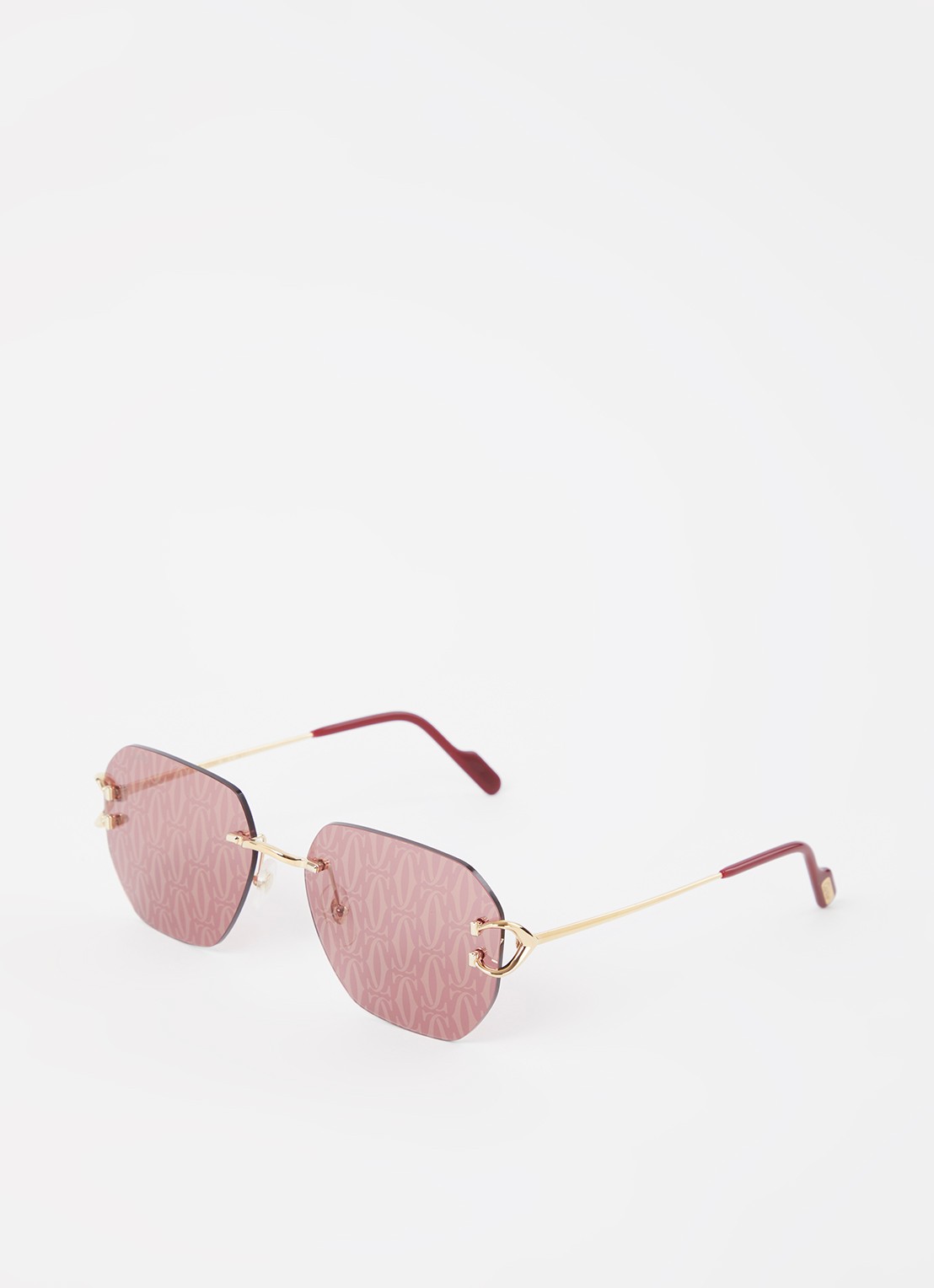 Cartier Zonnebril CT0394S - voorkant goud