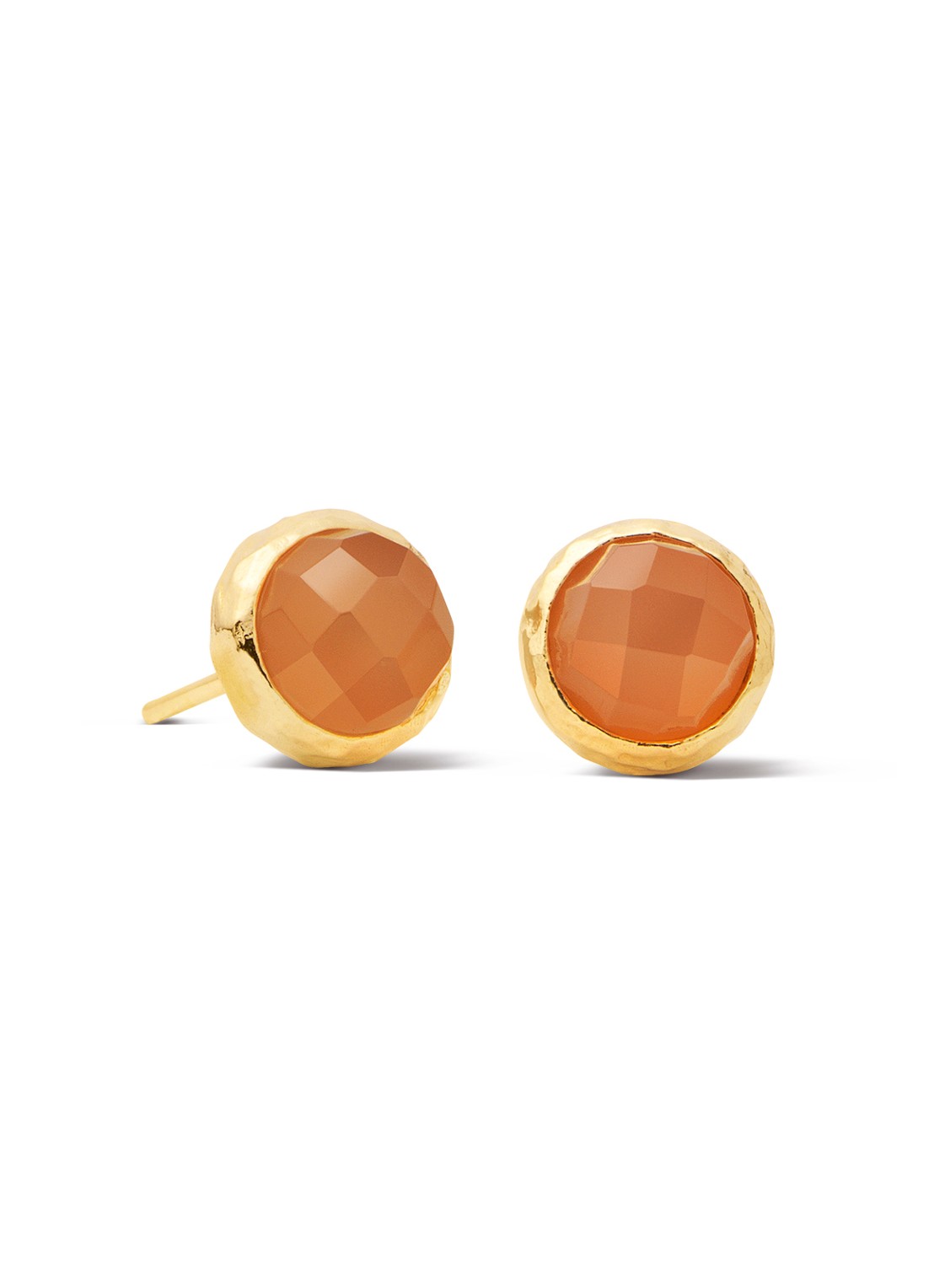 Casa Jewelry Amalfi oorknopjes verguld - voorkant goud