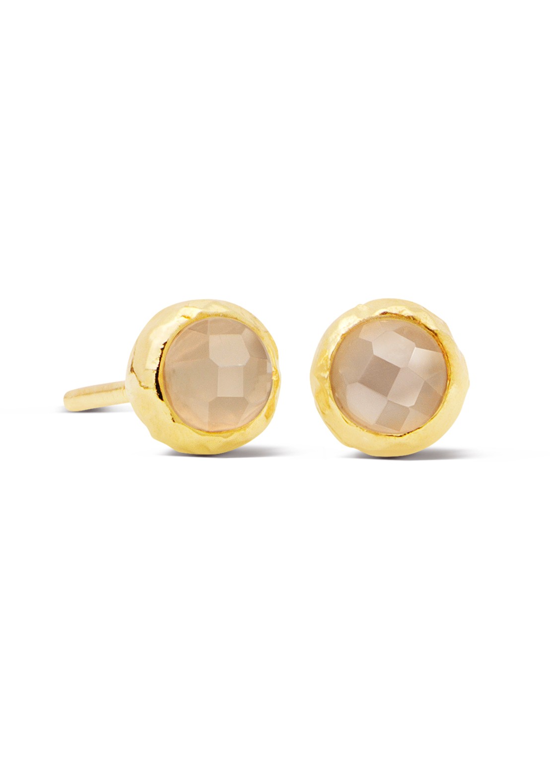 Casa Jewelry Amalfi oorknopjes verguld - voorkant goud