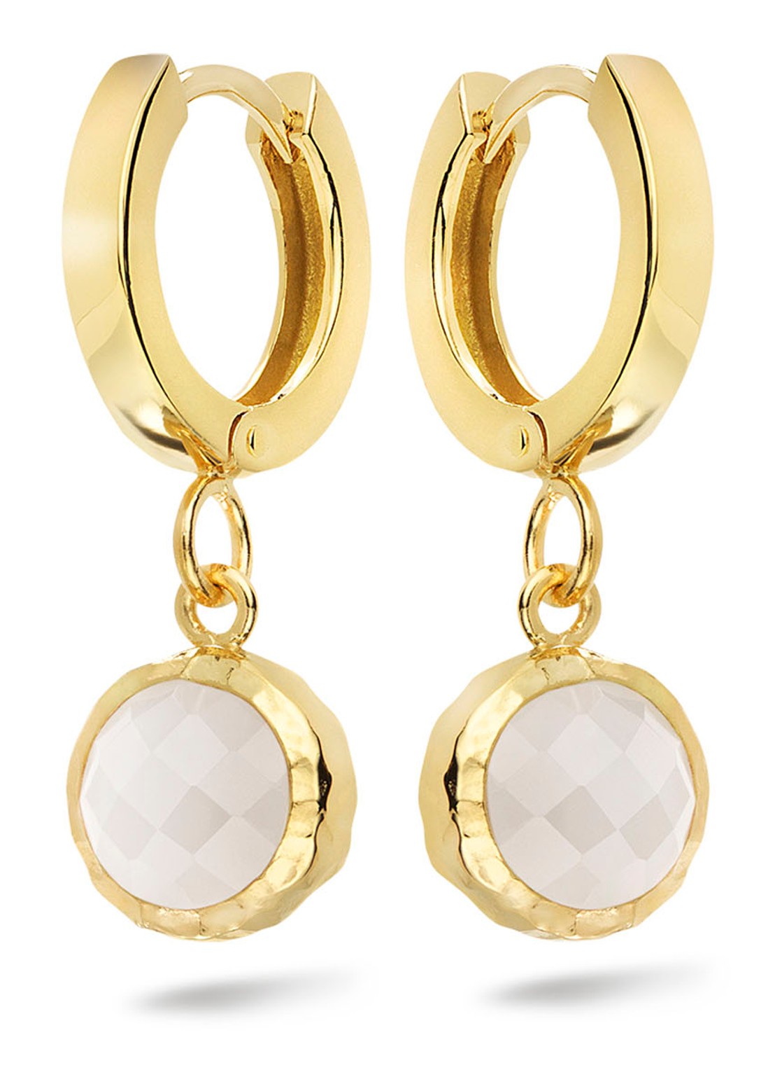 Casa Jewelry Amalfi oorringen verguld - voorkant goud