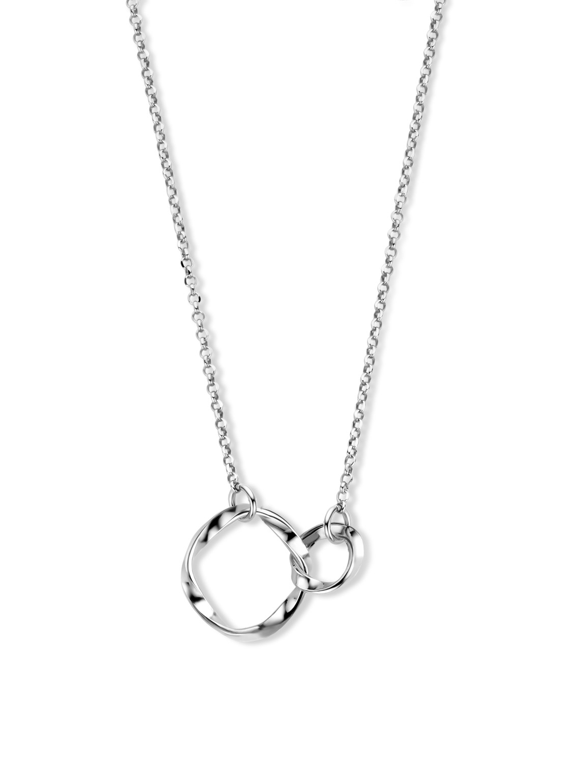 Casa Jewelry Arezzo ketting van zilver - voorkant zilver
