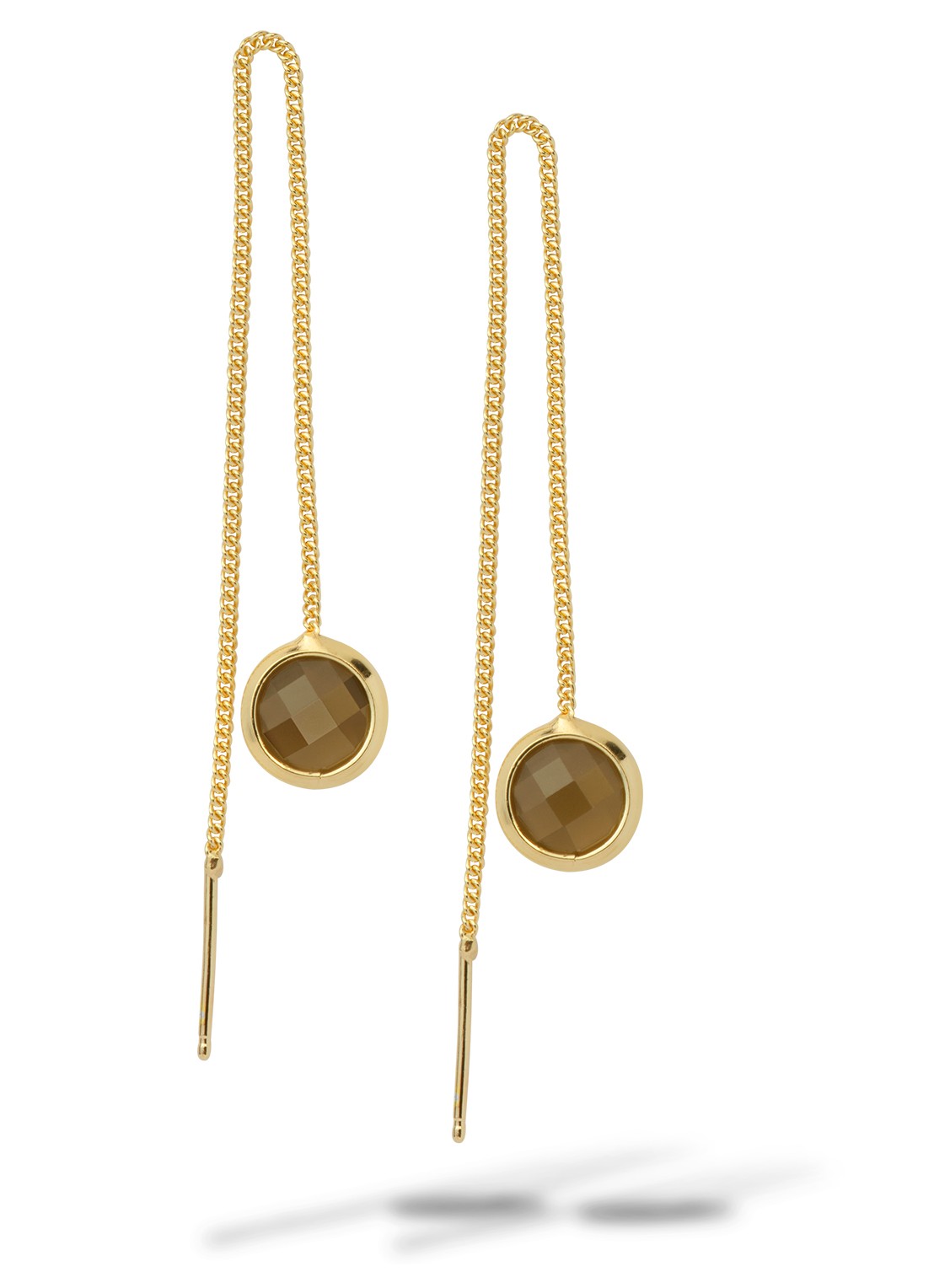 Casa Jewelry Belle oorhangers verguld  - voorkant goud