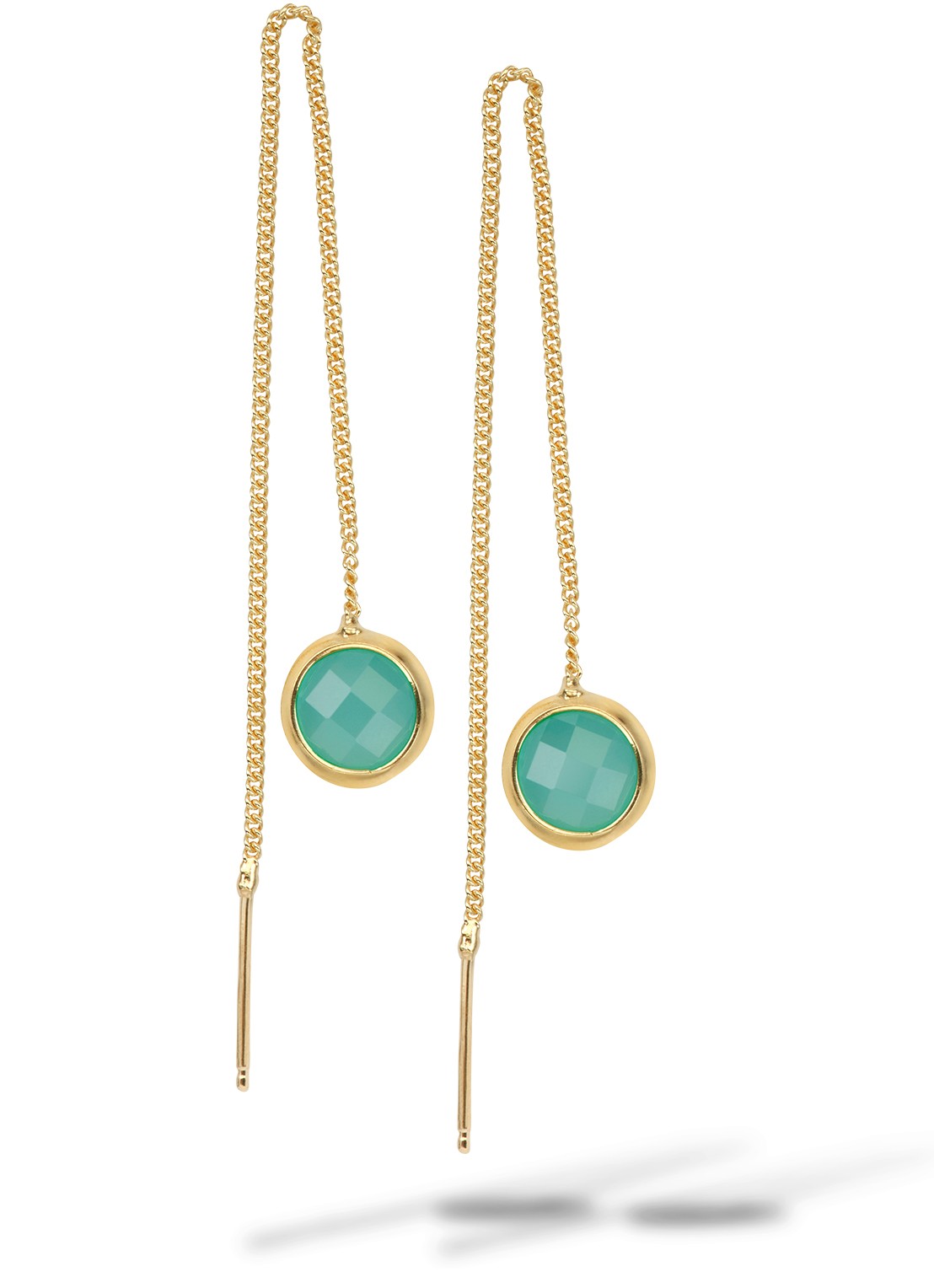 Casa Jewelry Belle oorhangers verguld   - voorkant goud