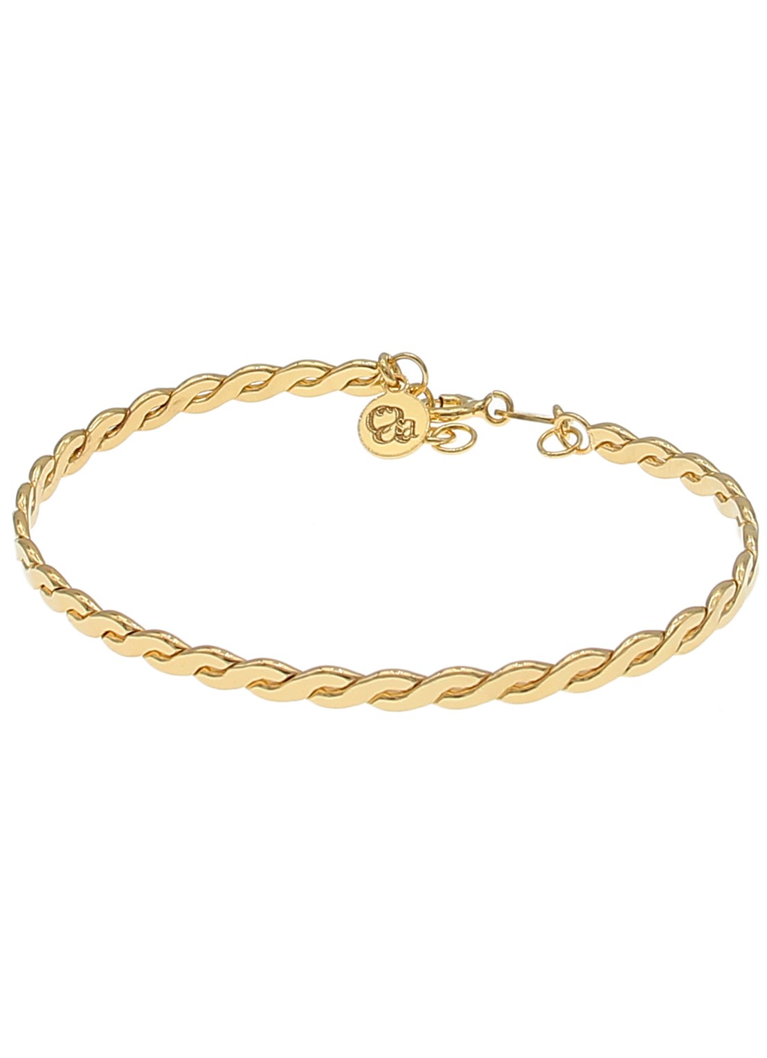 Casa Jewelry Billie bangle verguld - voorkant goud