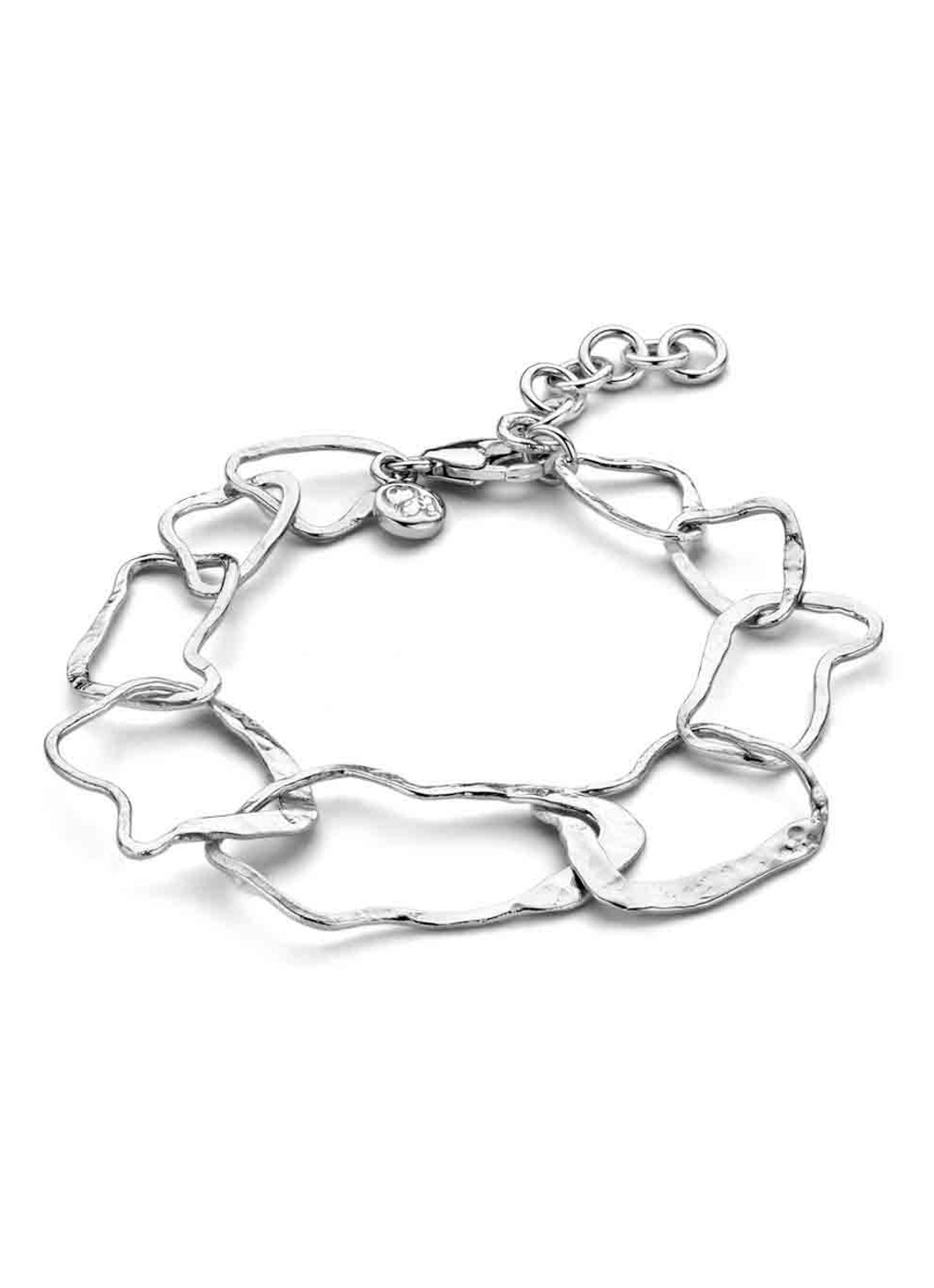 Casa Jewelry Bob Ross armband van zilver - voorkant zilver
