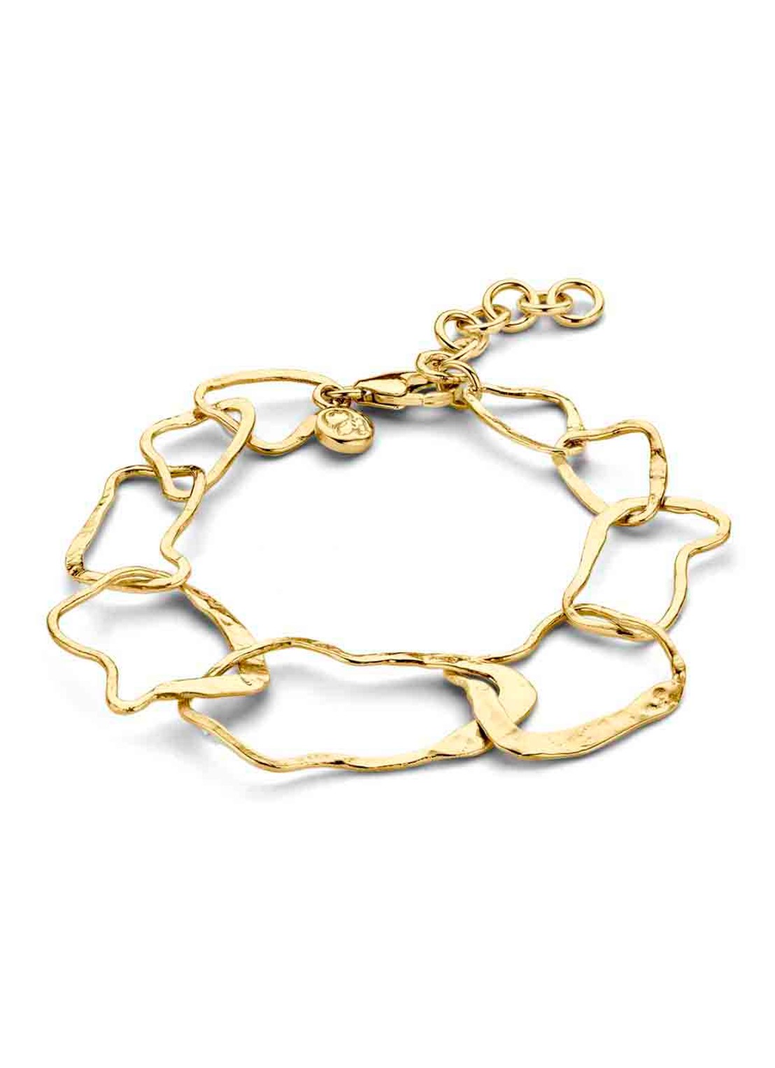 Casa Jewelry Bob Ross armband verguld  - voorkant goud