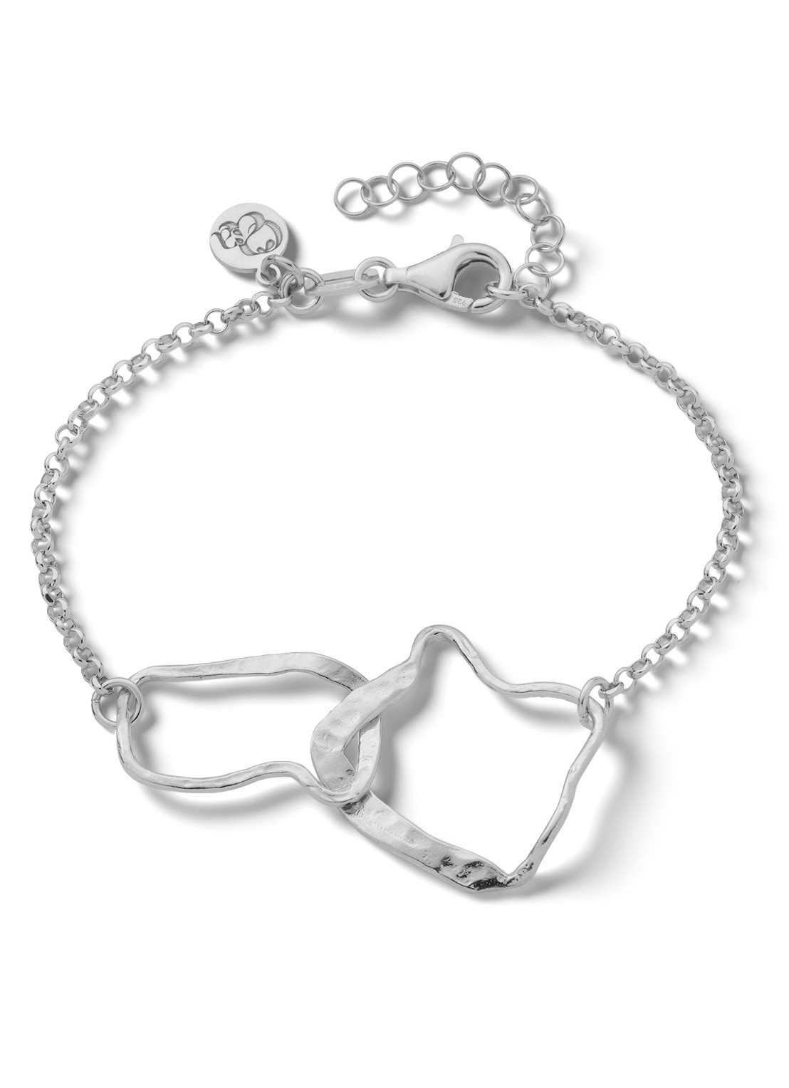 Casa Jewelry Bob Ross S armband van zilver  - voorkant zilver