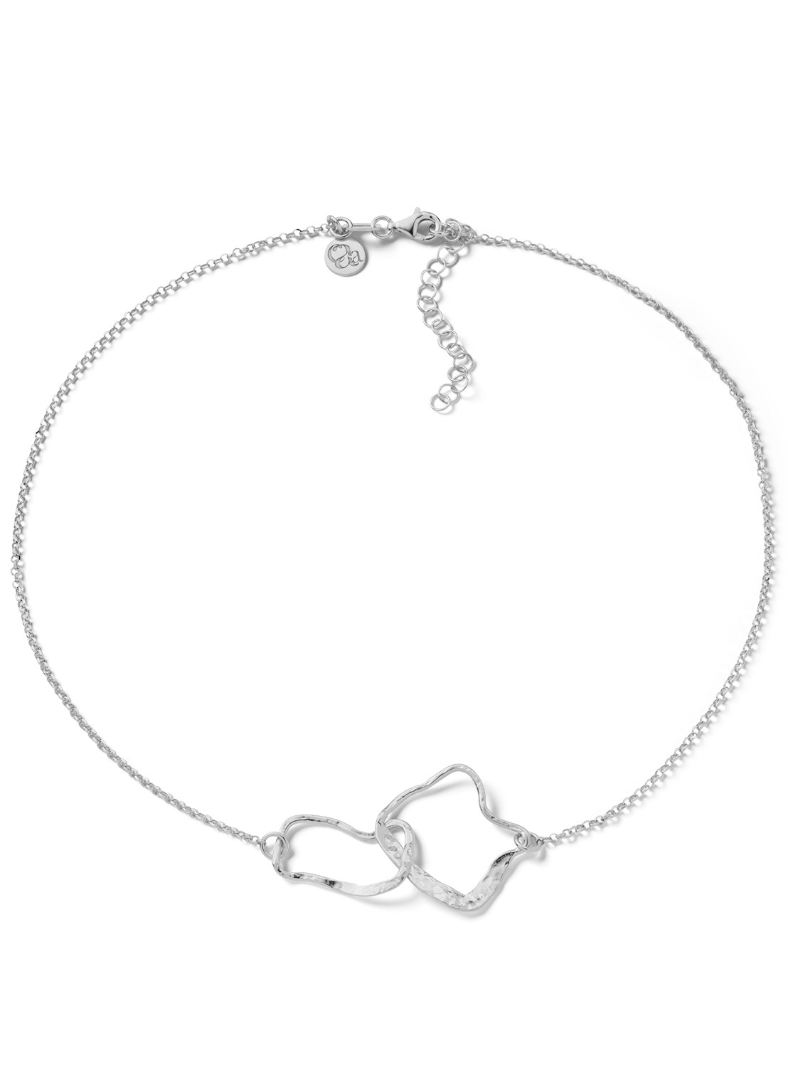 Casa Jewelry Bob Ross S ketting van zilver  - voorkant zilver