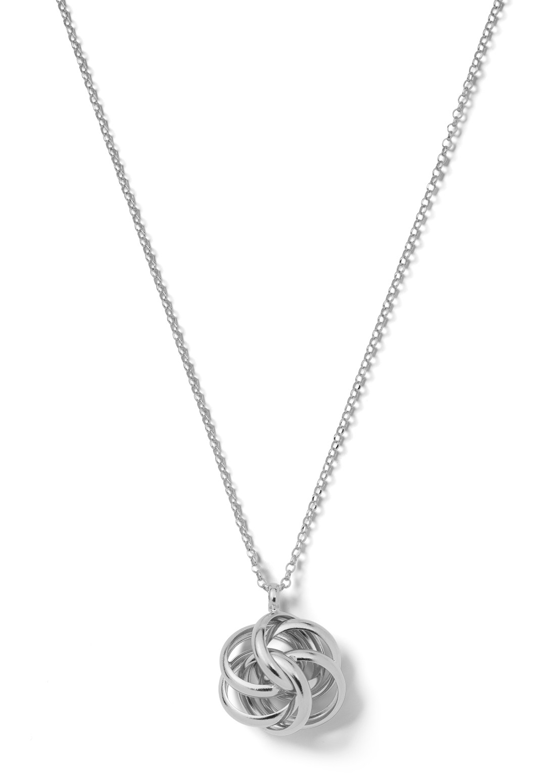 Casa Jewelry Bouton ketting van zilver - voorkant zilver