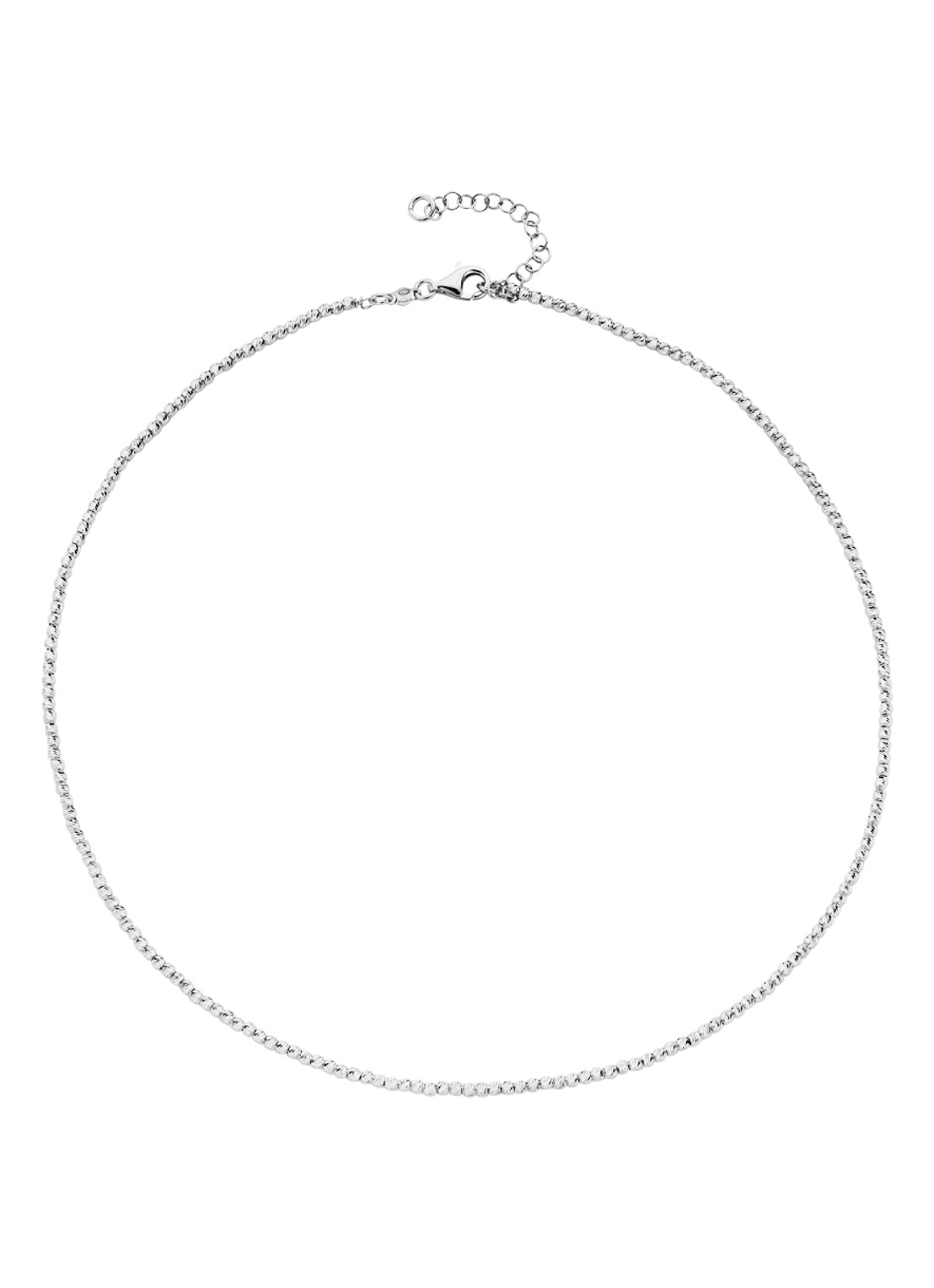 Casa Jewelry Bright ketting van zilver  - voorkant zilver