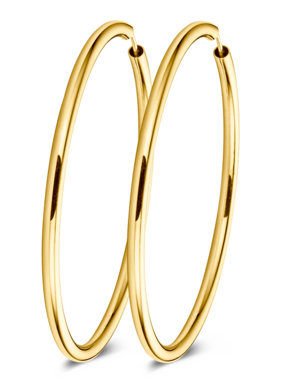 Casa Jewelry Buis XS oorringen verguld - voorkant goud