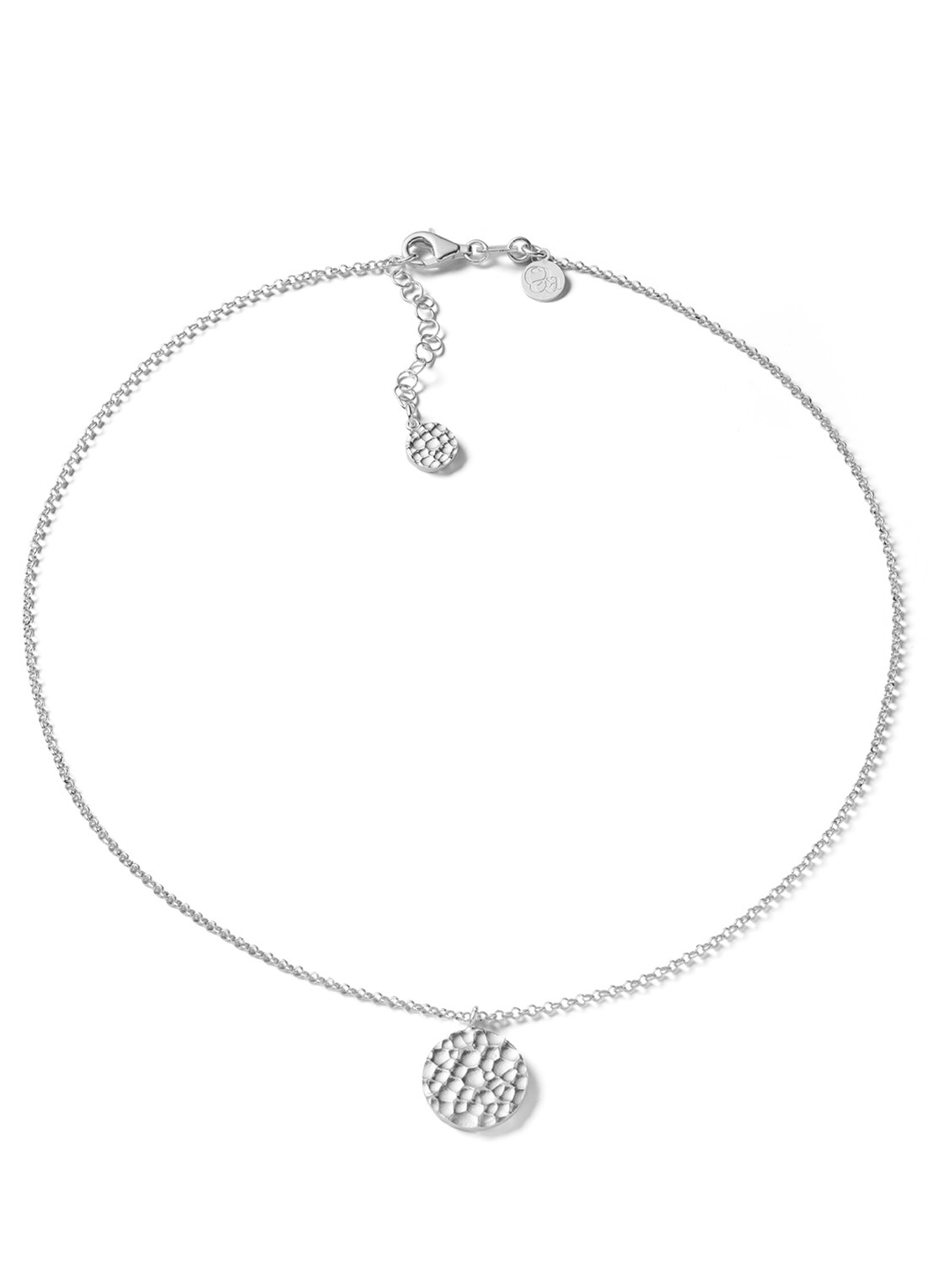 Casa Jewelry Bump ketting van zilver - voorkant zilver