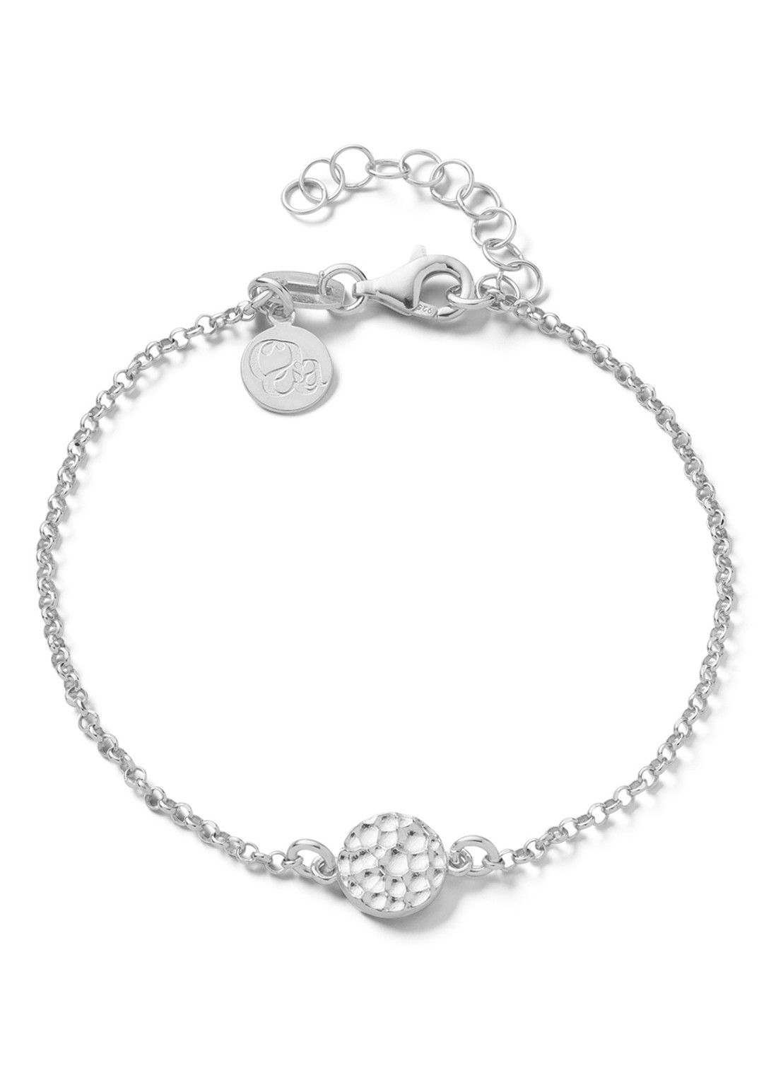 Casa Jewelry Bump S armband van zilver - voorkant zilver