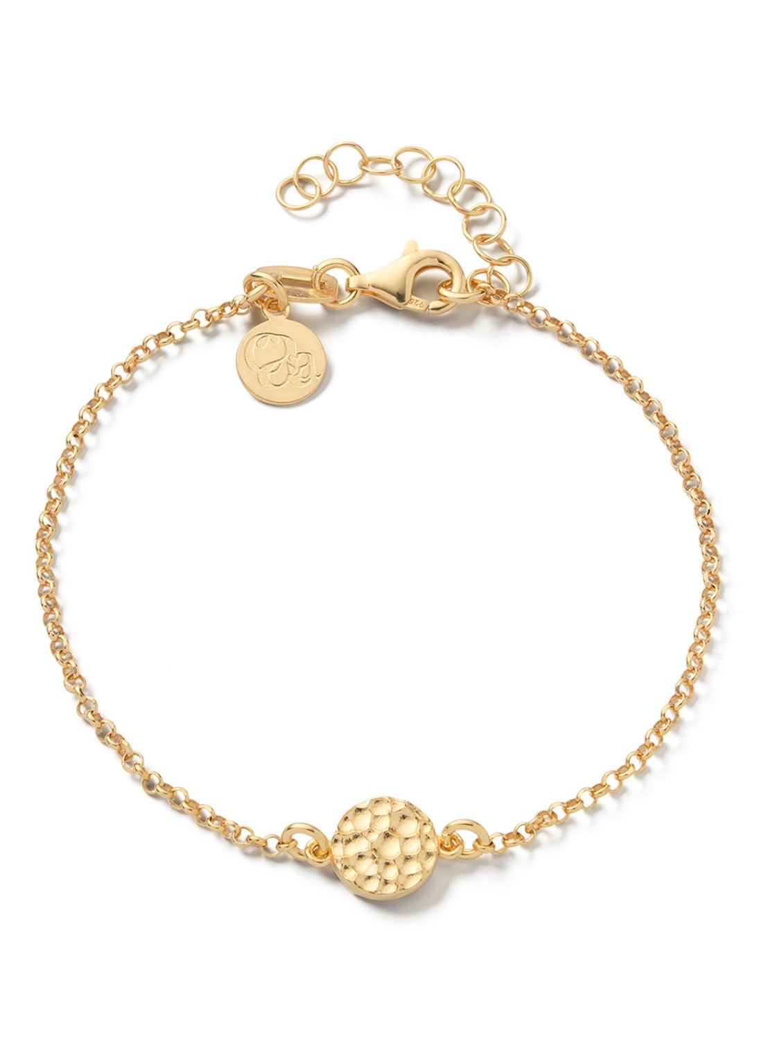Casa Jewelry Bump S armband verguld - voorkant goud