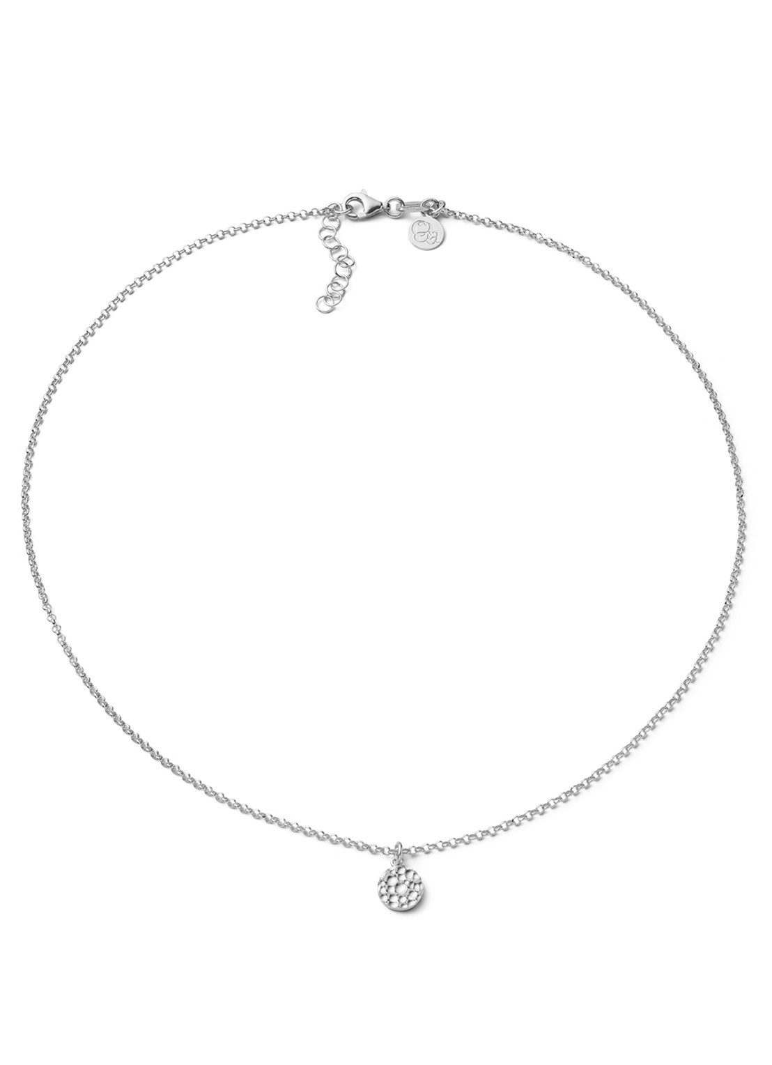 Casa Jewelry Bump S ketting van zilver - voorkant zilver