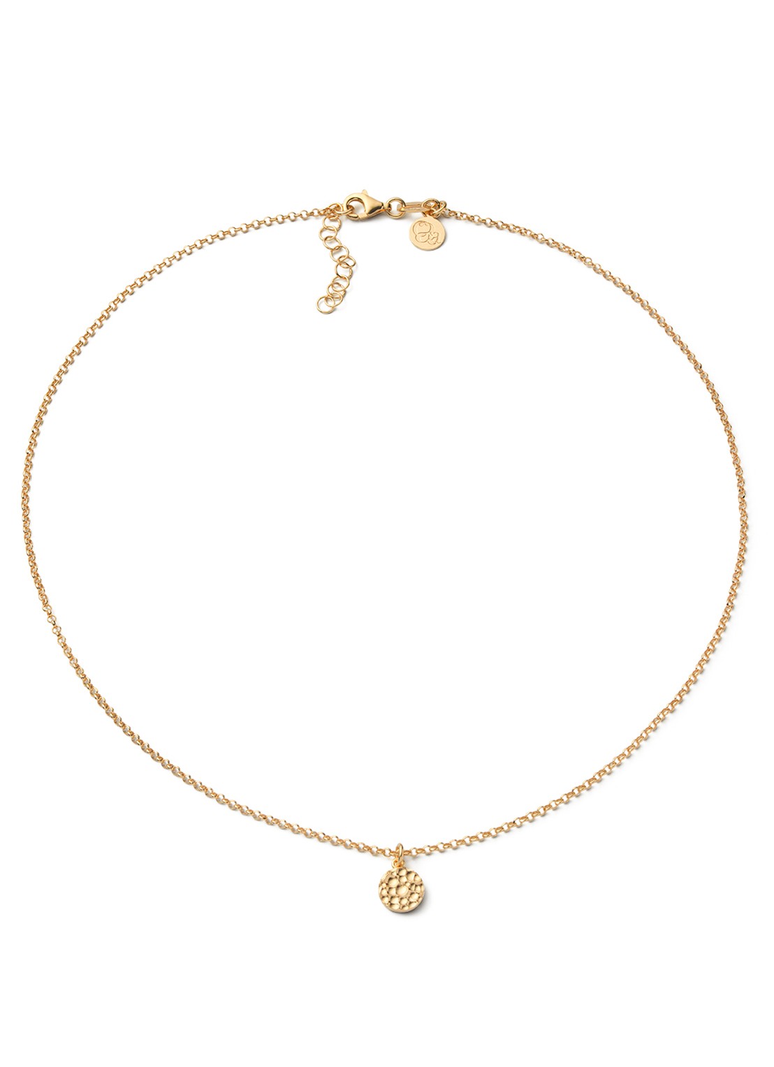 Casa Jewelry Bump S ketting verguld - voorkant goud