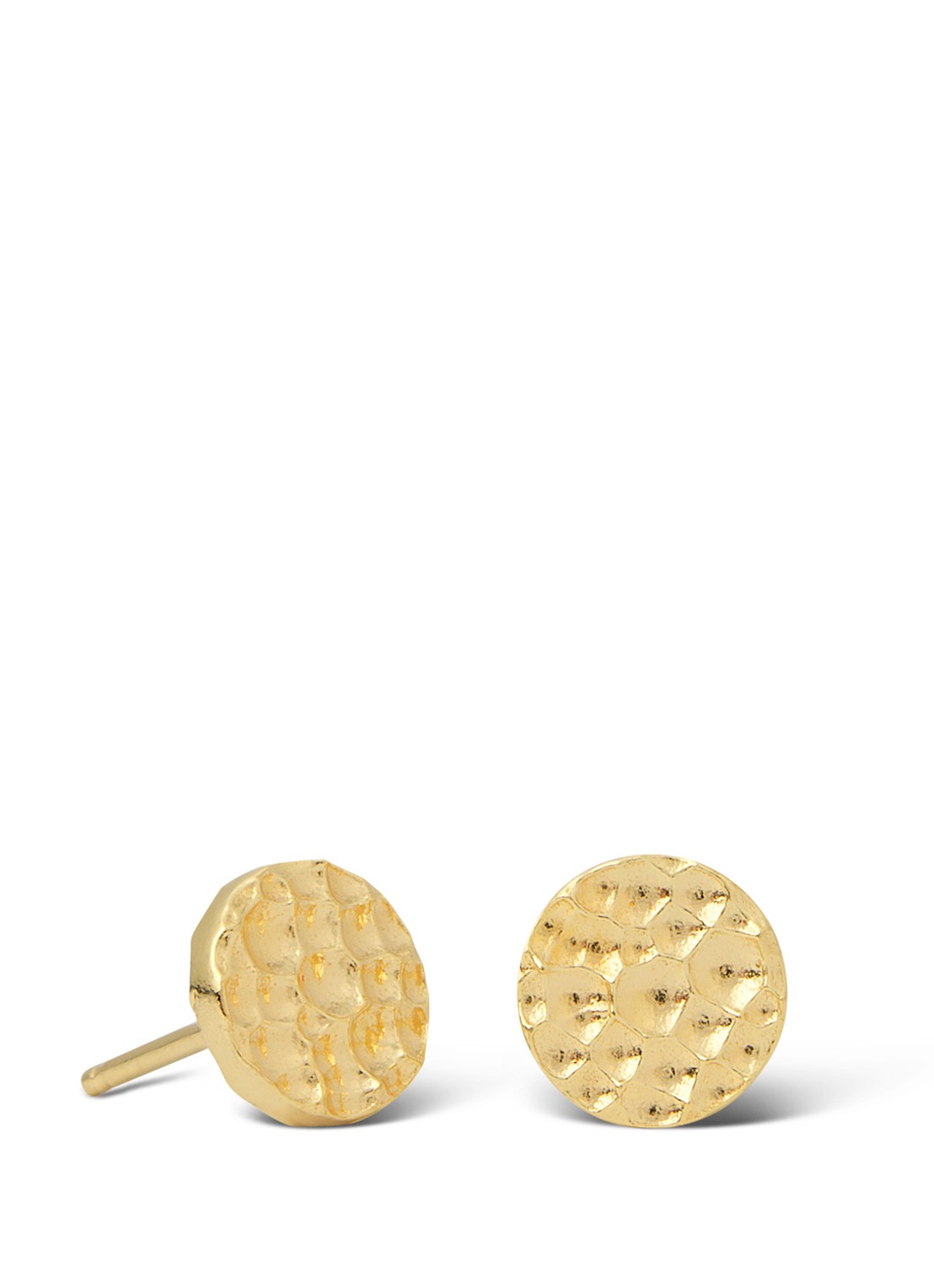 Casa Jewelry Bump S oorknopjes verguld - voorkant goud