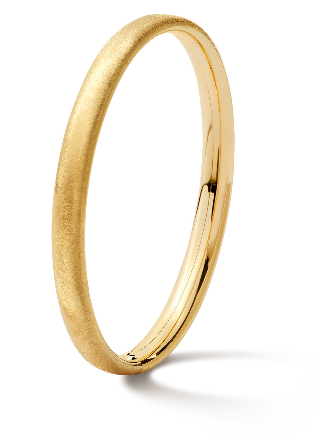 Casa Jewelry Class M Satin bangle verguld - voorkant goud