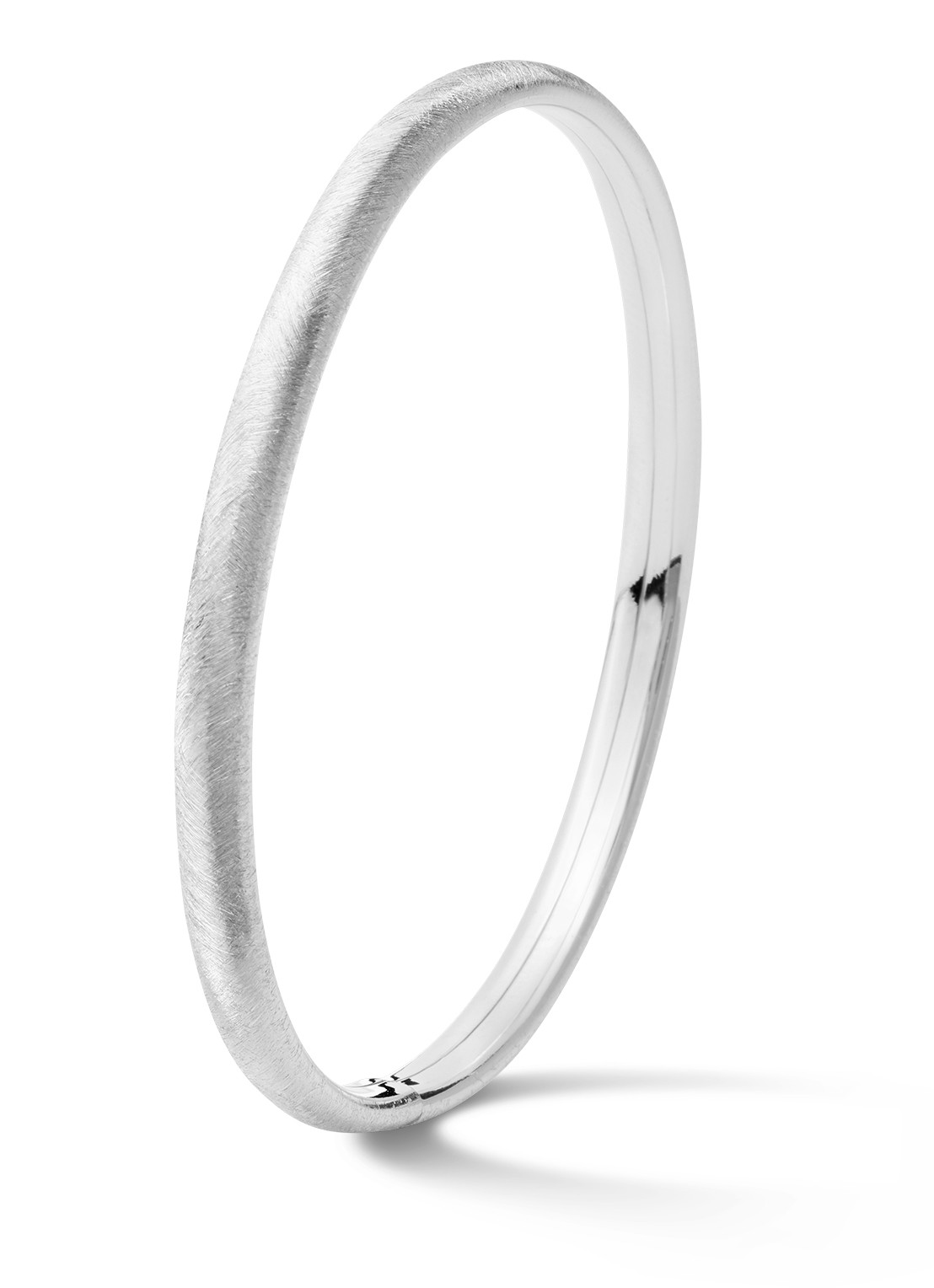 Casa Jewelry Class S Satin bangle van zilver  - voorkant zilver