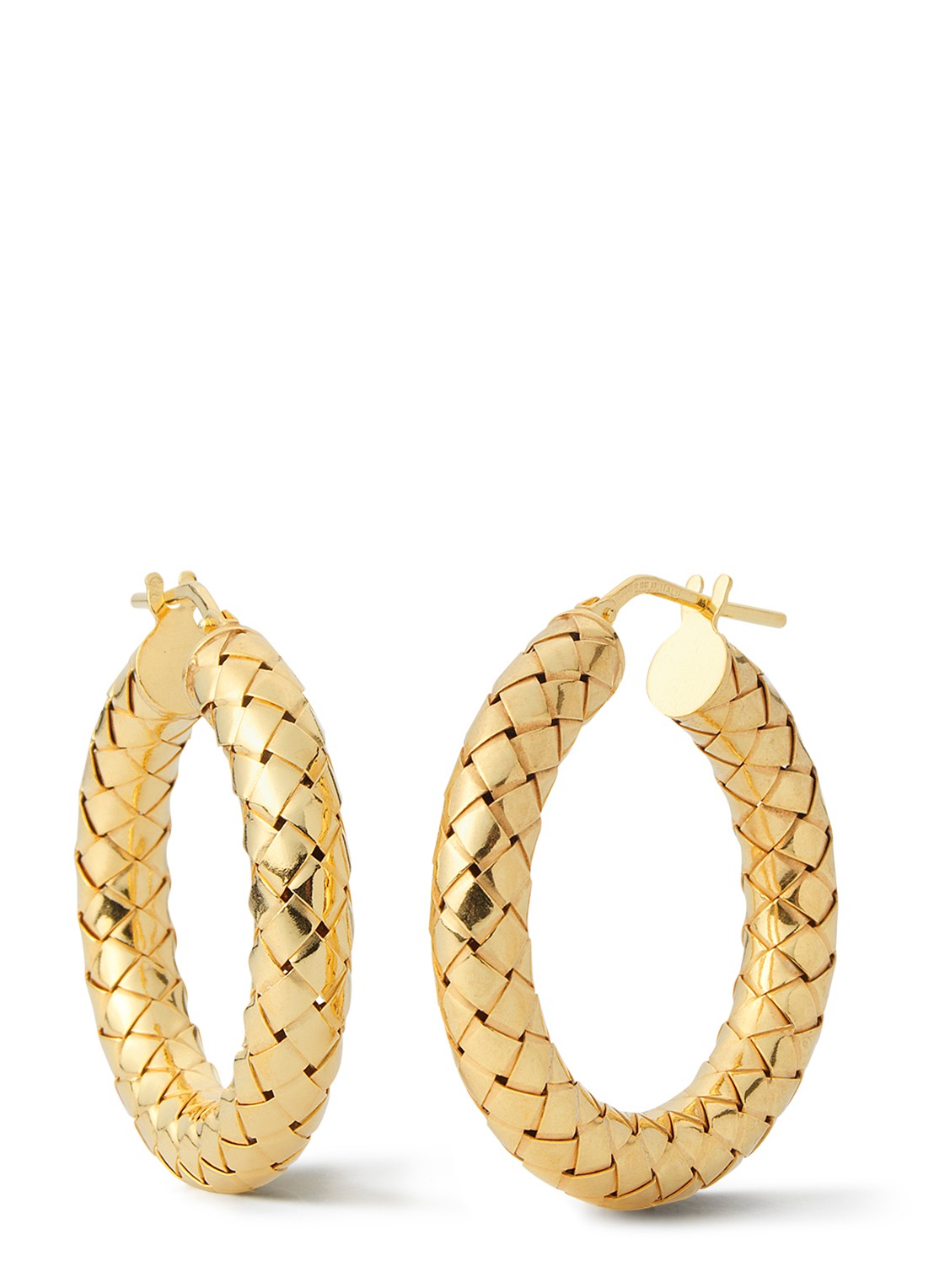 Casa Jewelry Cobra L oorringen verguld - voorkant goud