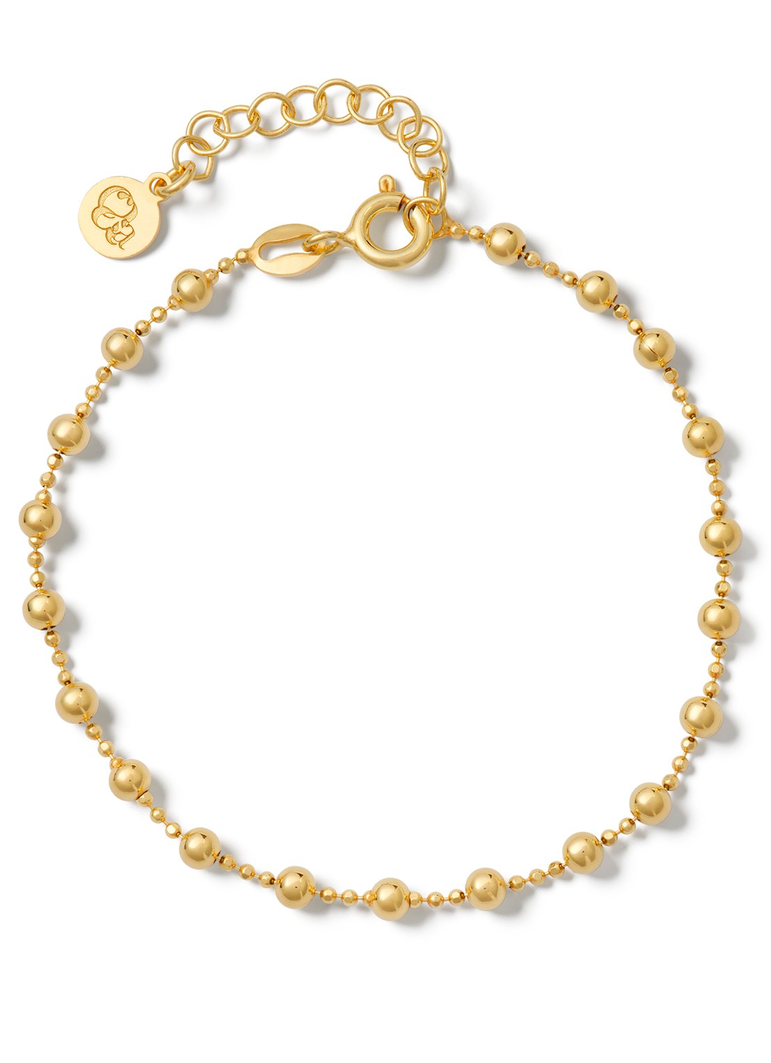Casa Jewelry Combiballs armband verguld  - voorkant goud