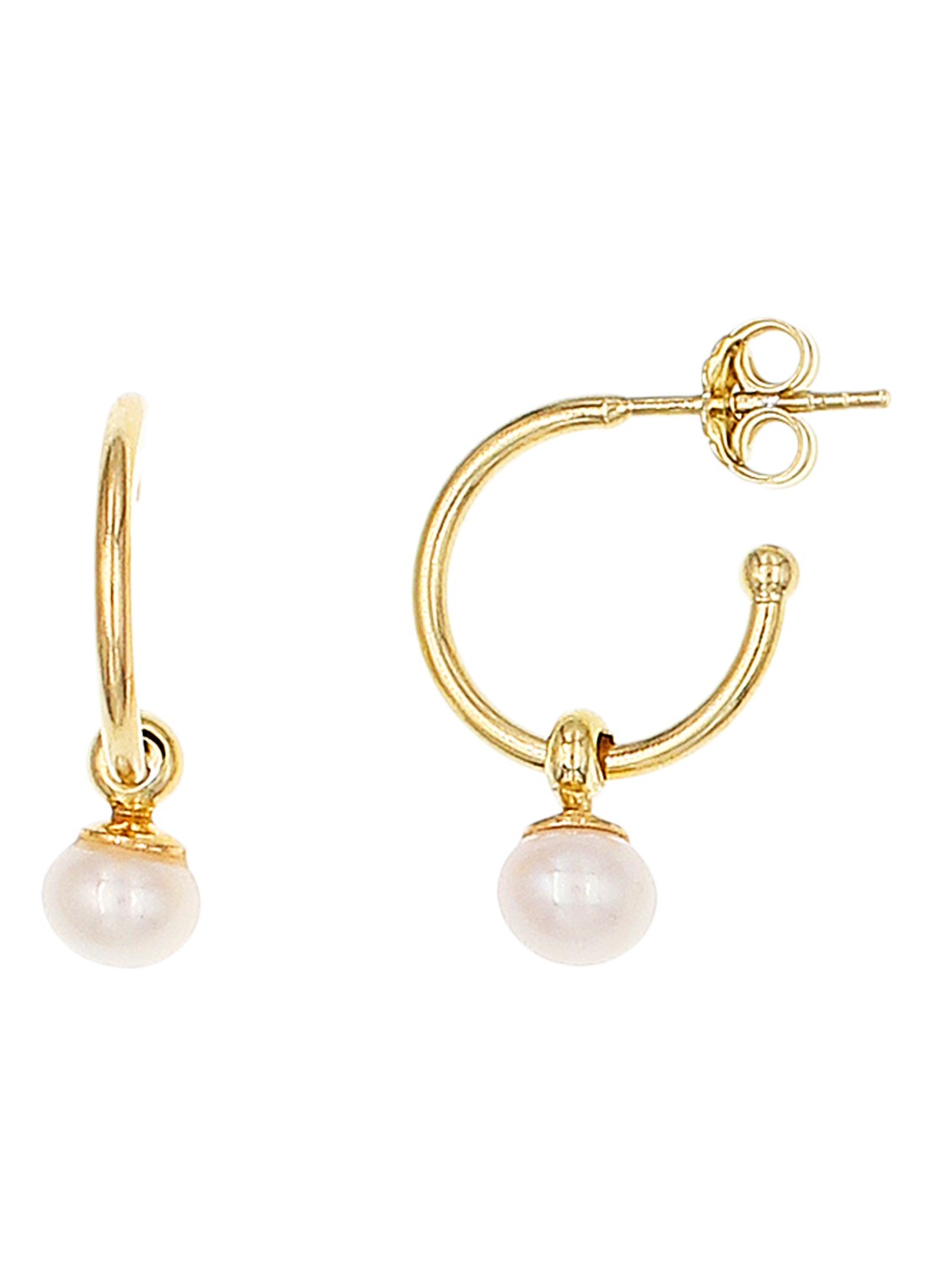 Casa Jewelry Creuse oorringen verguld - voorkant goud