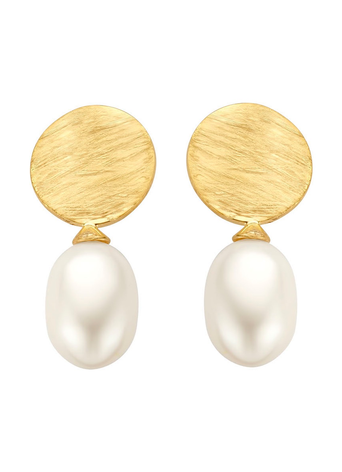 Casa Jewelry Diana oorstekers verguld - voorkant goud