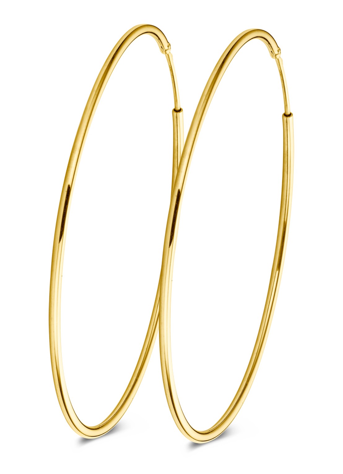 Casa Jewelry DMC XL oorringen verguld - voorkant goud