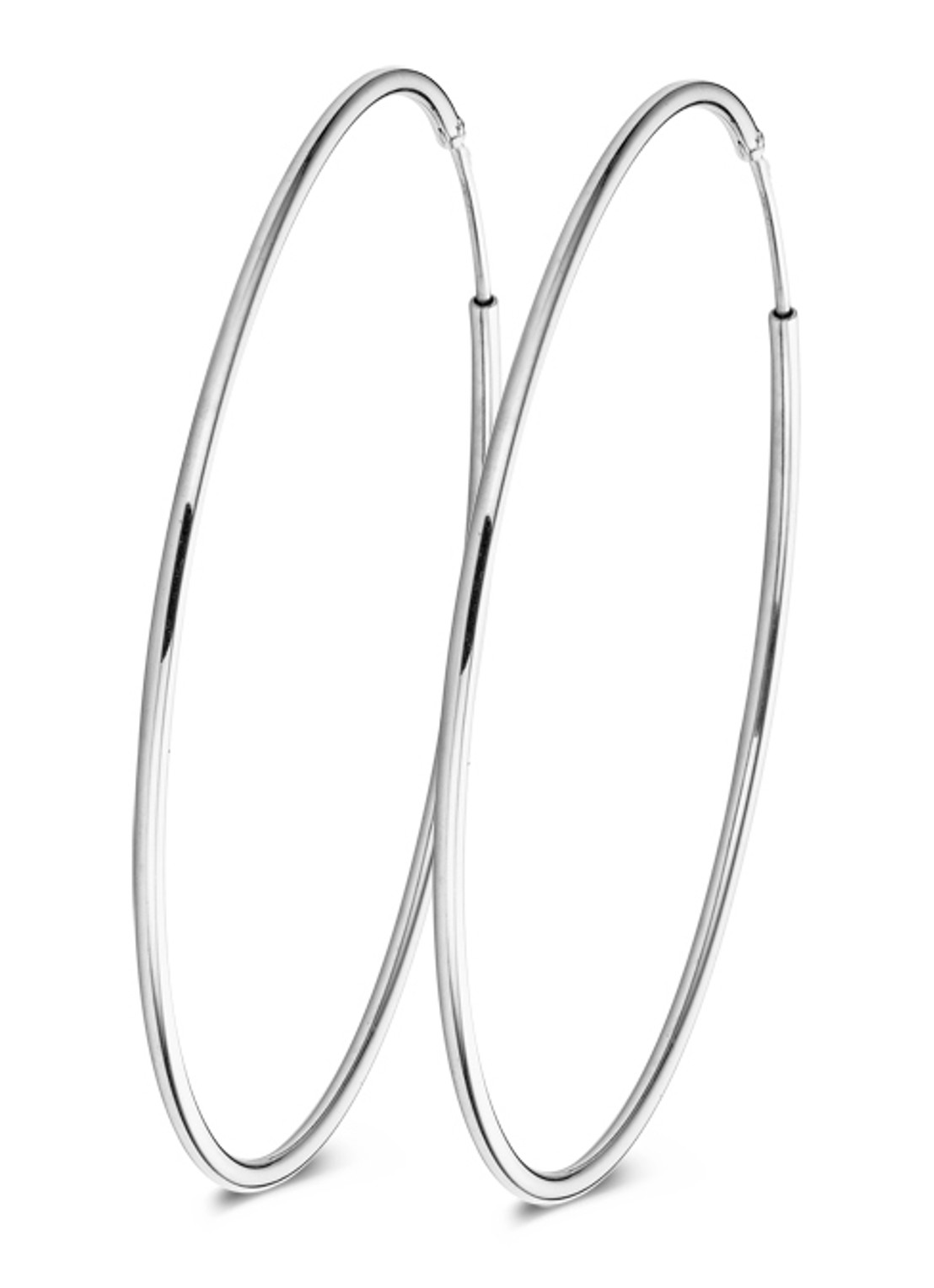 Casa Jewelry DMC XS oorringen van zilver - voorkant zilver