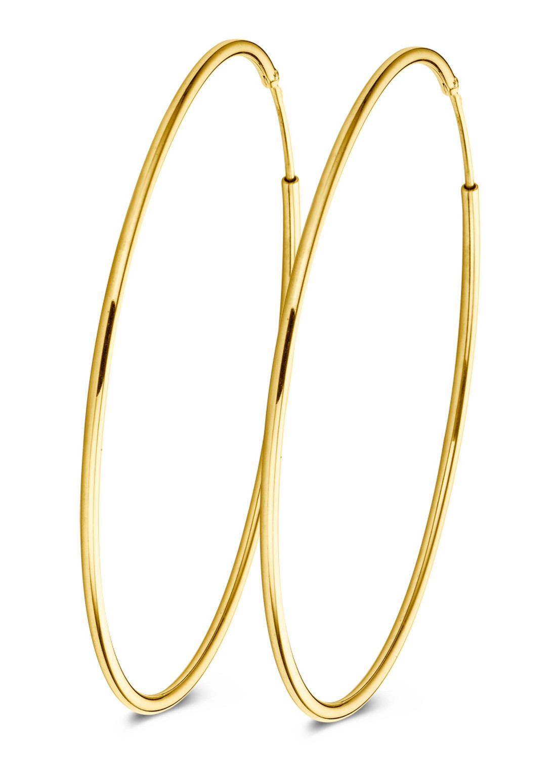 Casa Jewelry DMC XXL oorringen verguld - voorkant goud