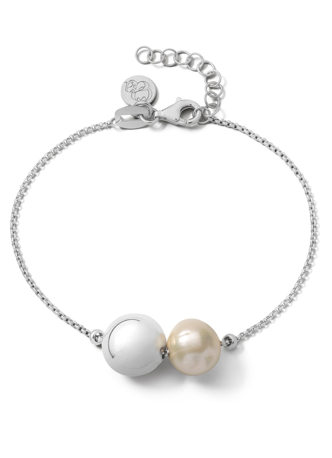 Casa Jewelry Doobie armband van zilver - voorkant zilver