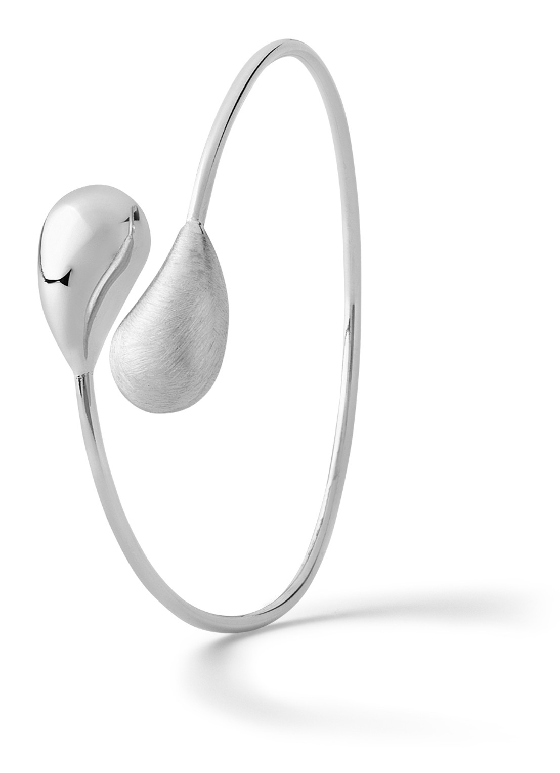 Casa Jewelry Drop bangle van zilver - voorkant zilver