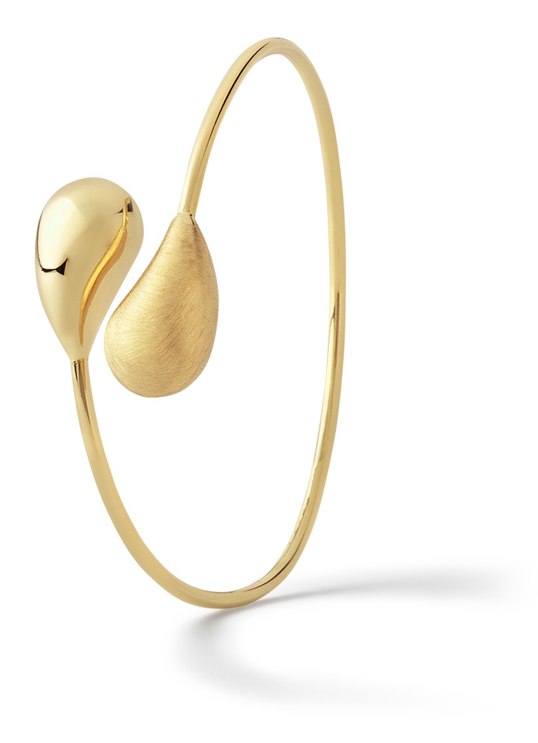 Casa Jewelry Drop bangle verguld - voorkant goud