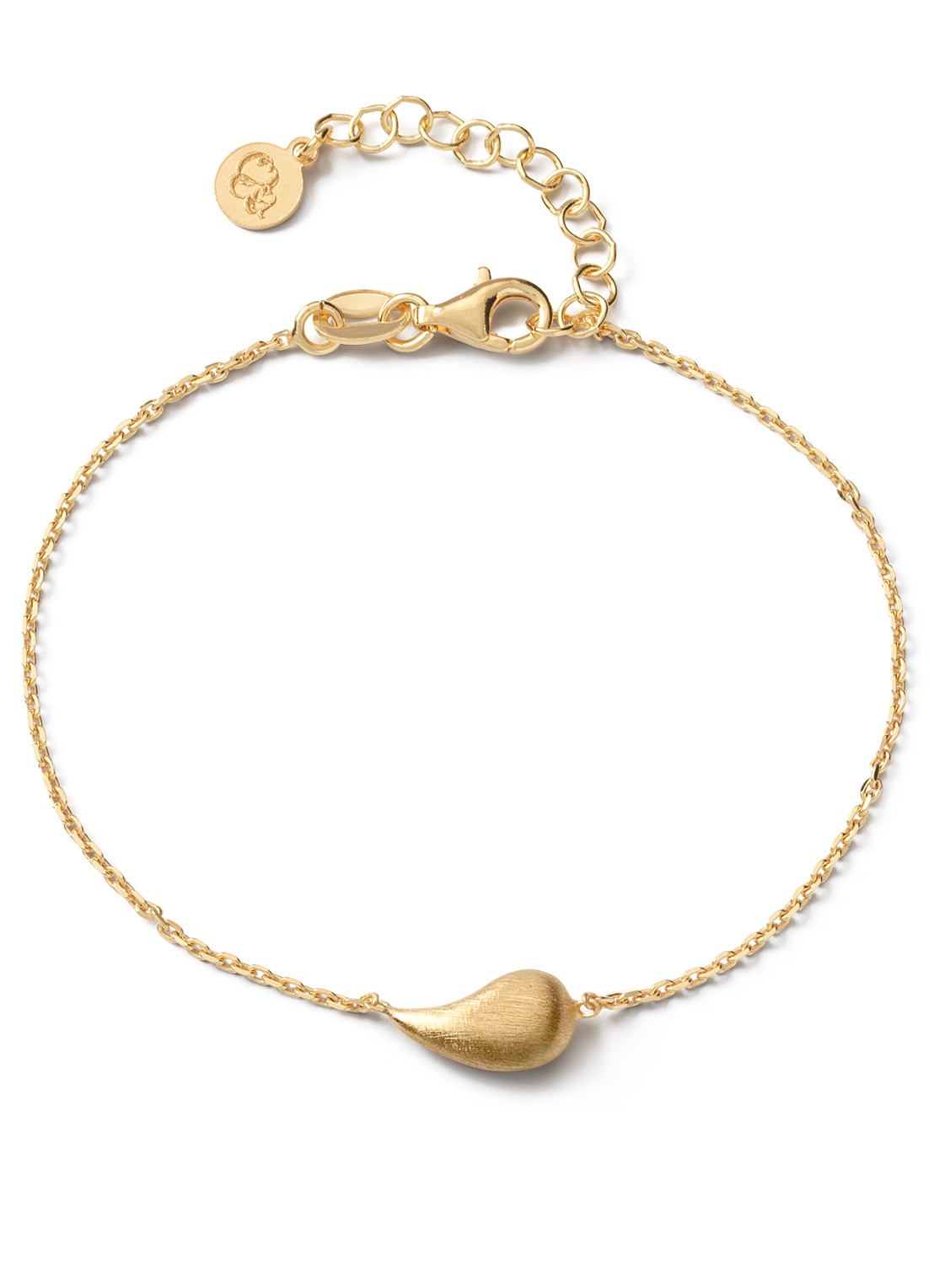 Casa Jewelry Drop S Satin armband verguld - voorkant goud