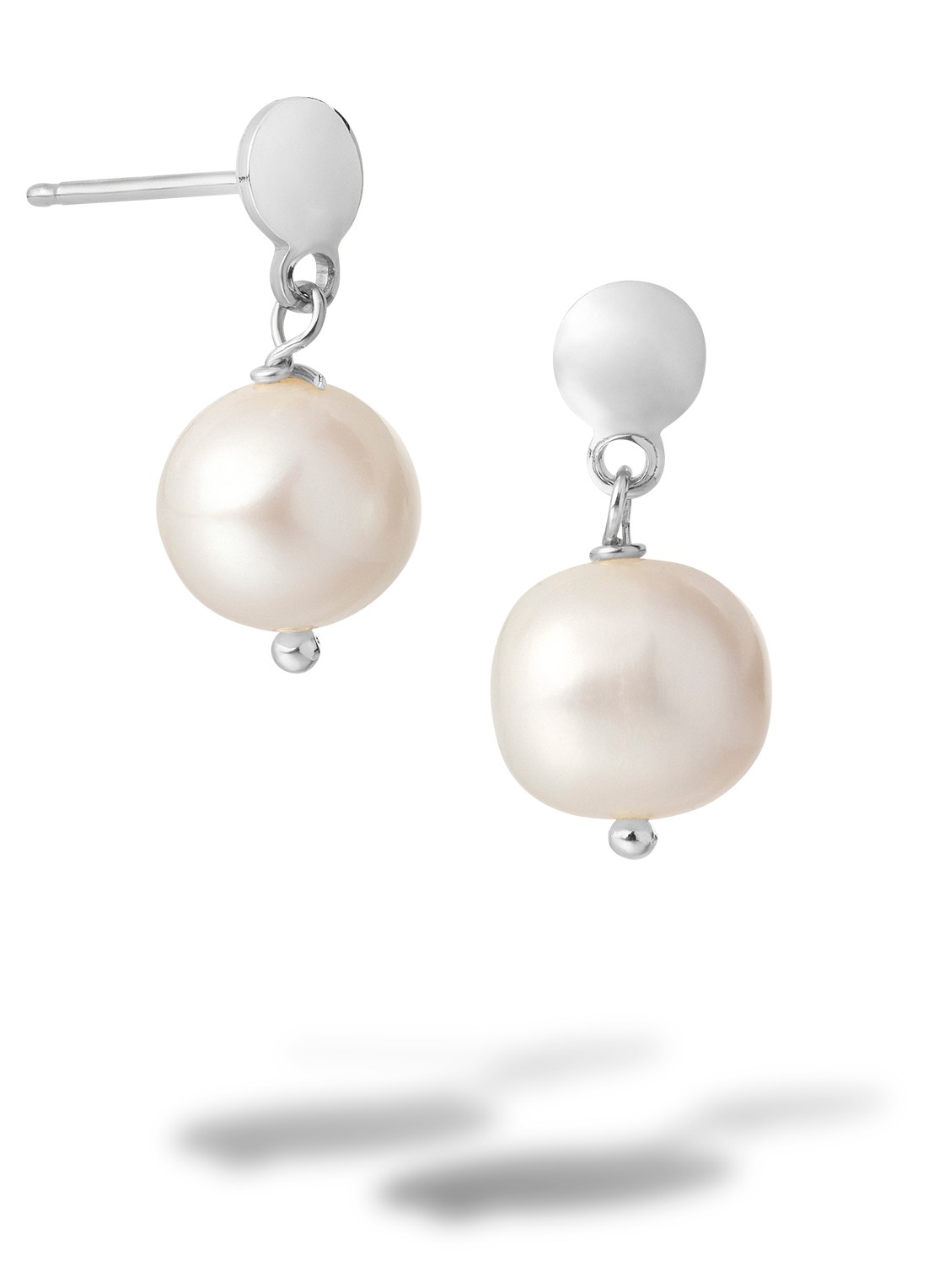 Casa Jewelry Fallon oorstekers van zilver  - voorkant zilver