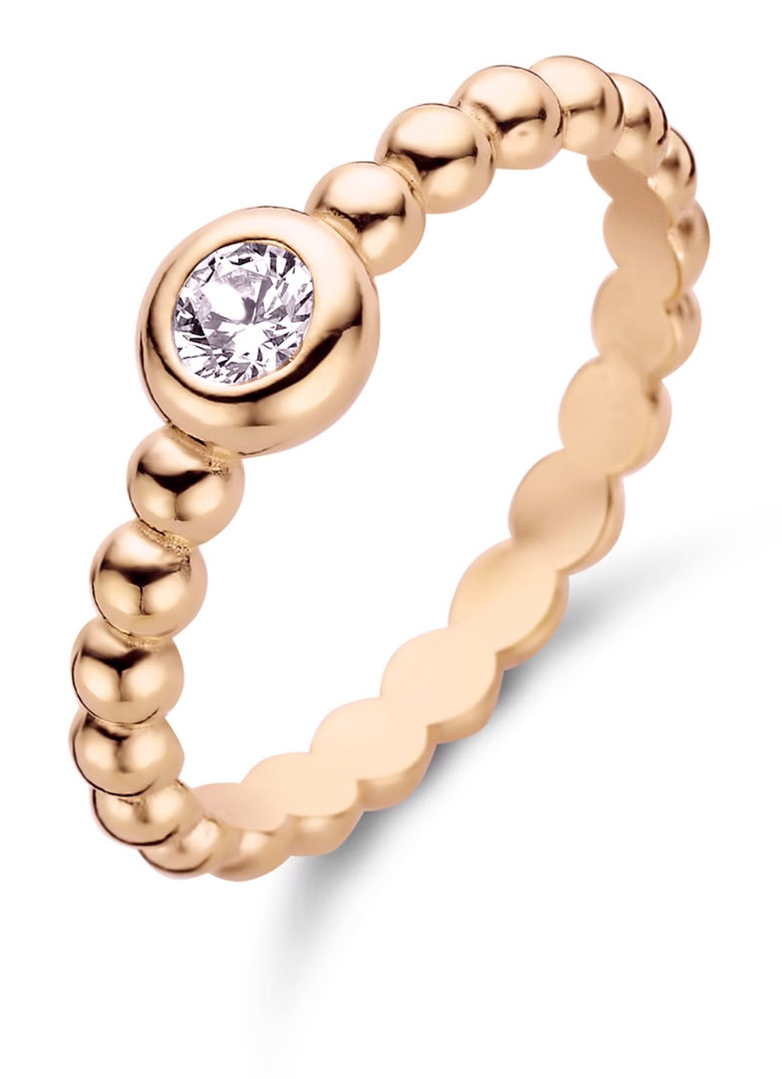 Casa Jewelry Gem ring verguld - voorkant roségoud