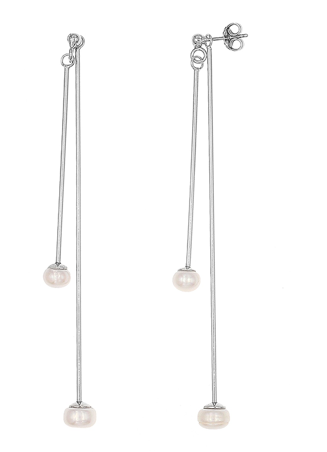 Casa Jewelry Gilardo oorstekers van zilver - voorkant zilver